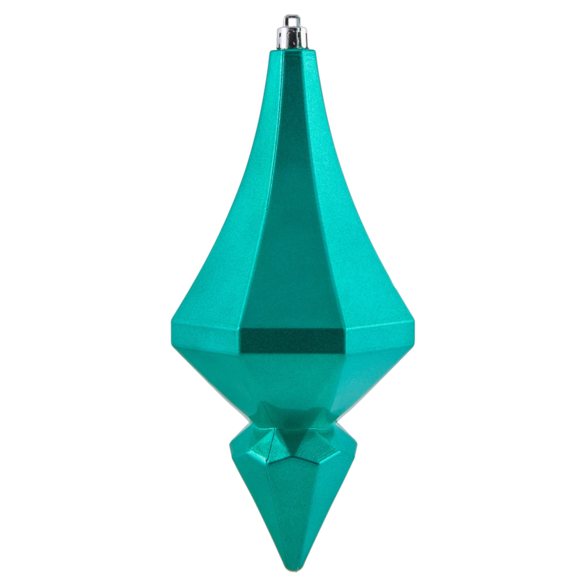 8” Teal Candy Diamond Finial 2/Bag