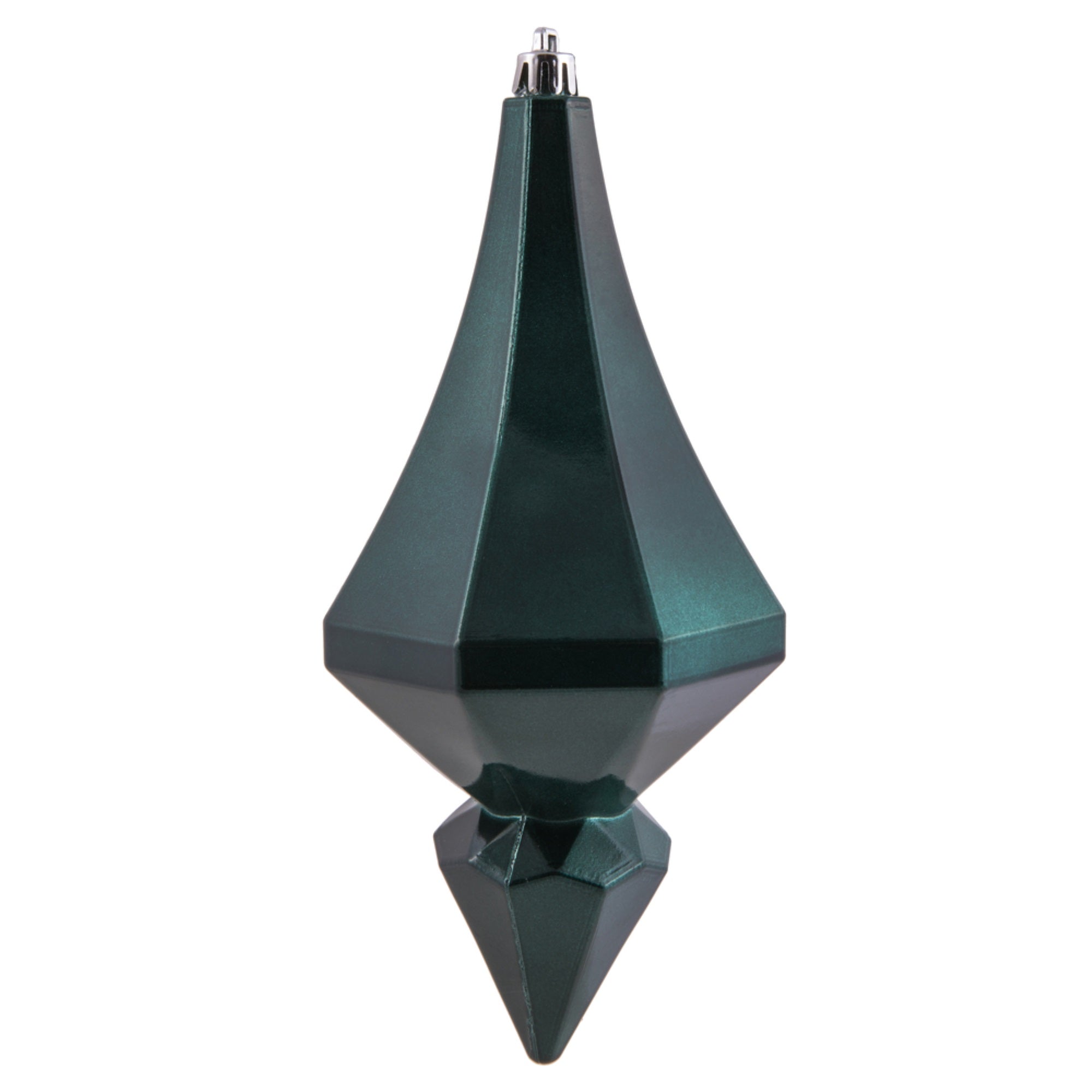 8” Sea Blue Candy Diamond Finial 2/Bag