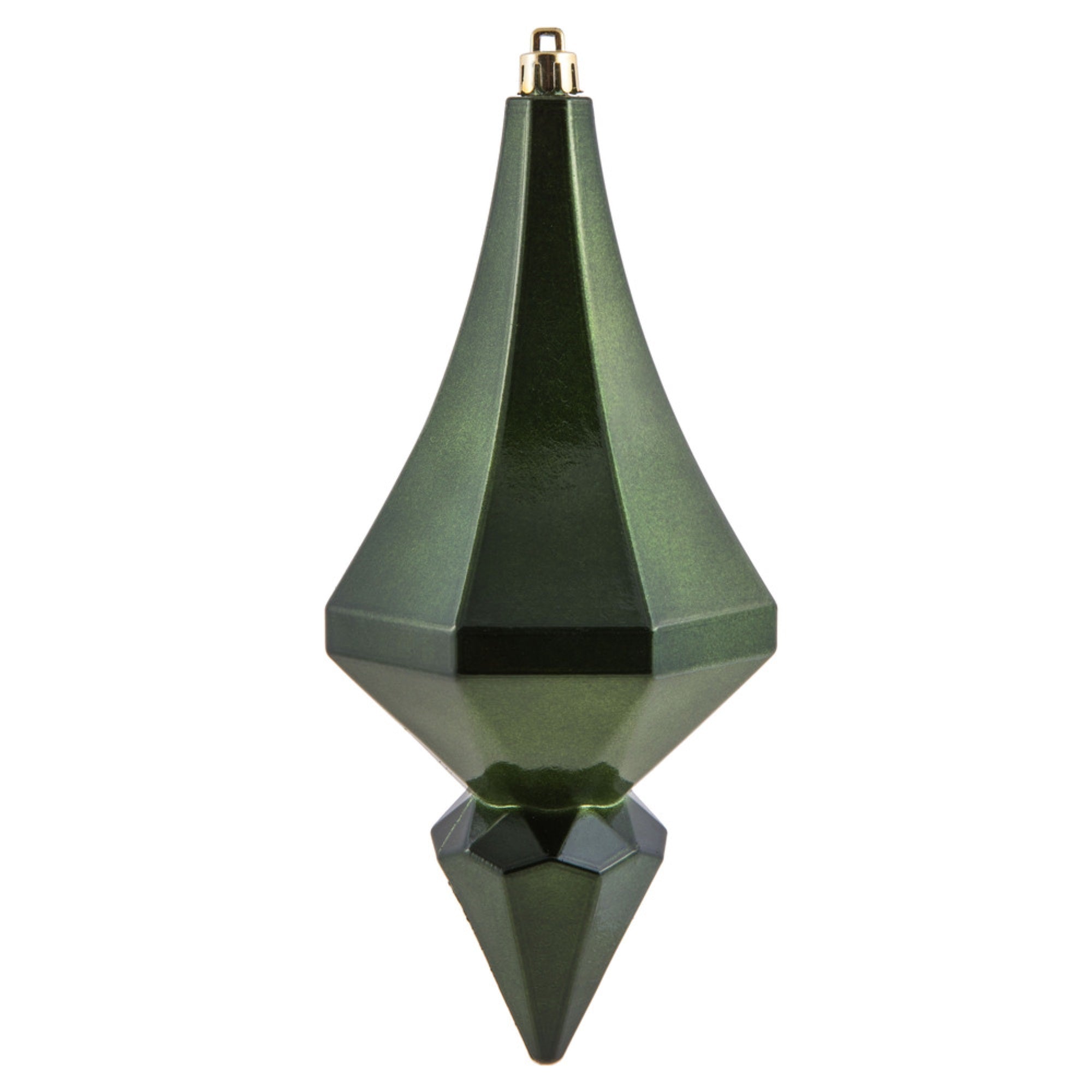 8” Moss Green Candy Diamond Finial 2/Bag