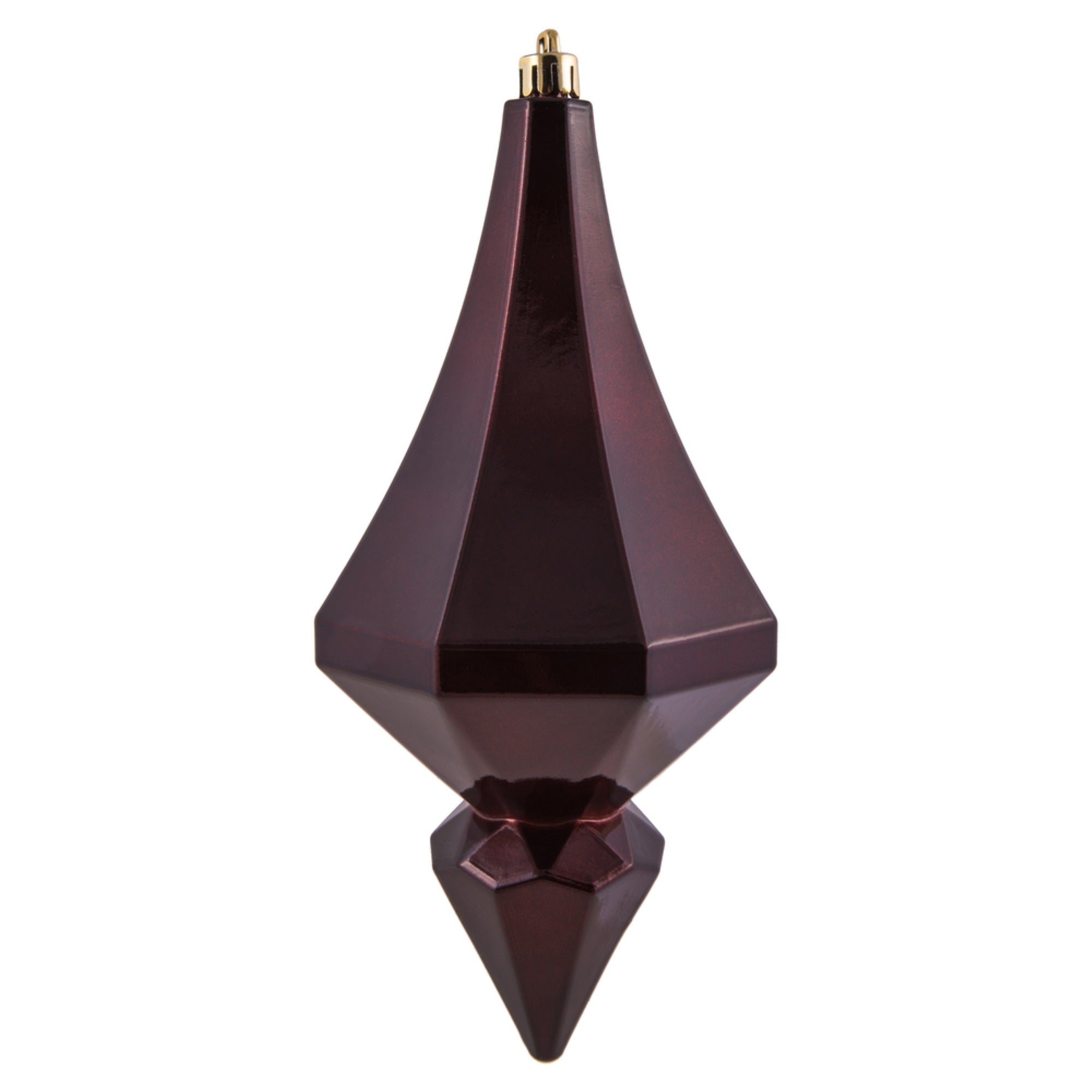 8” Burgundy Candy Diamond Finial 2/Bag