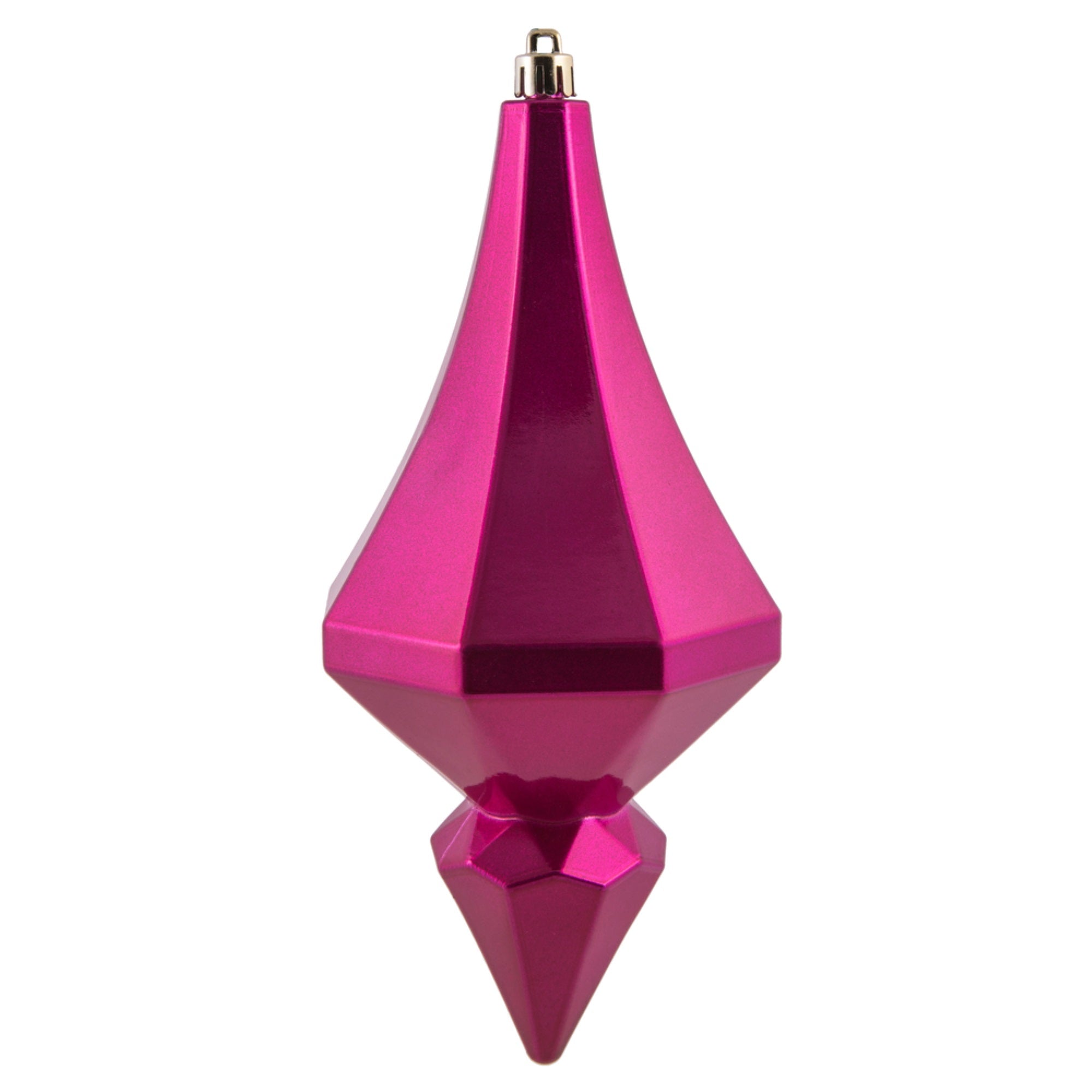 8” Fuchsia Candy Diamond Finial 2/Bag
