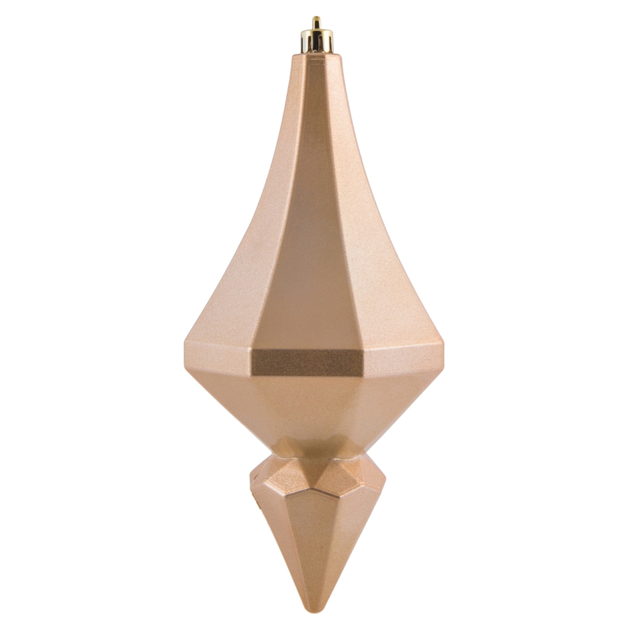 Vickerman 8”  Latte Candy Finish Diamond Finial Ornament, Pack of 2