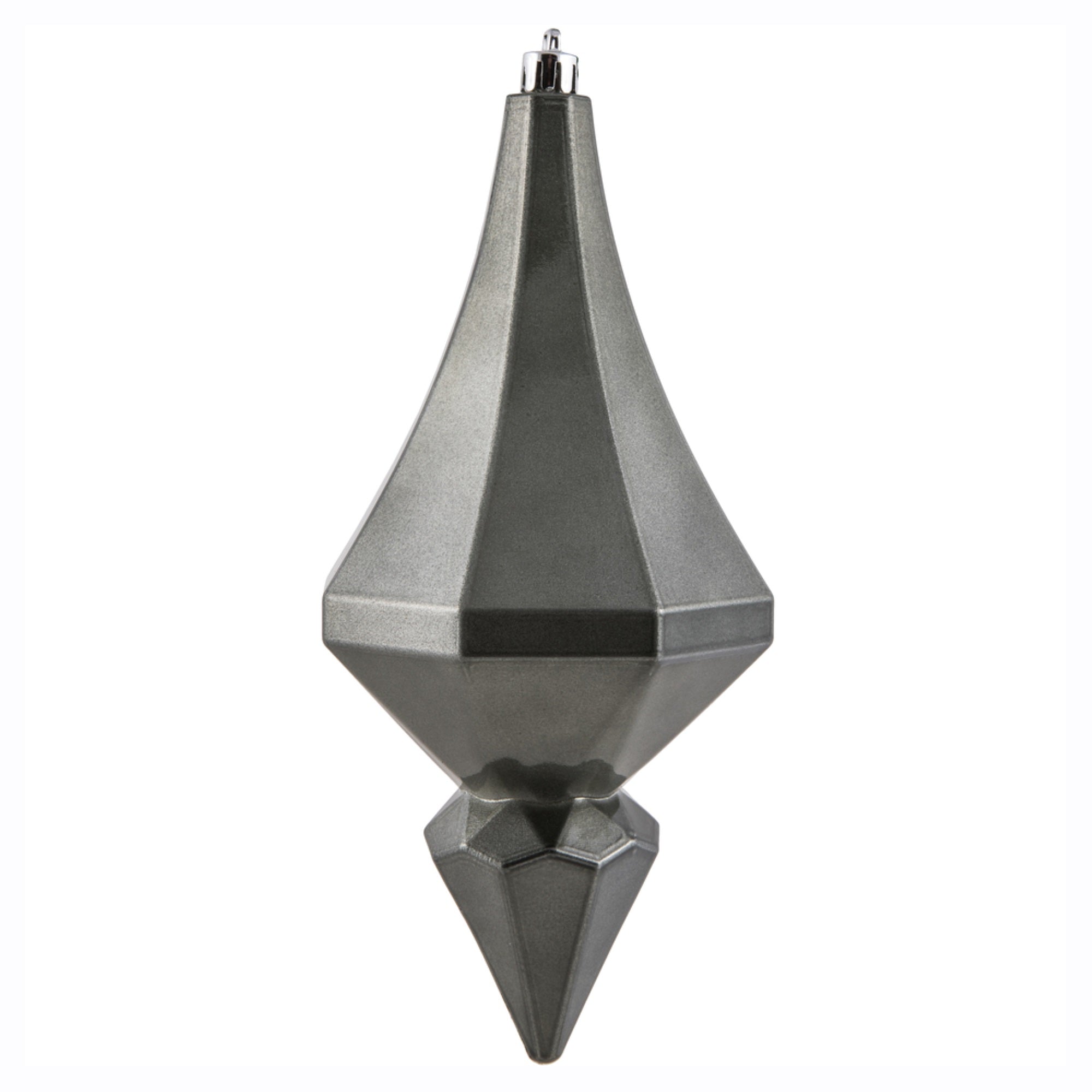 8” Pewter Candy Diamond Finial 2/Bag