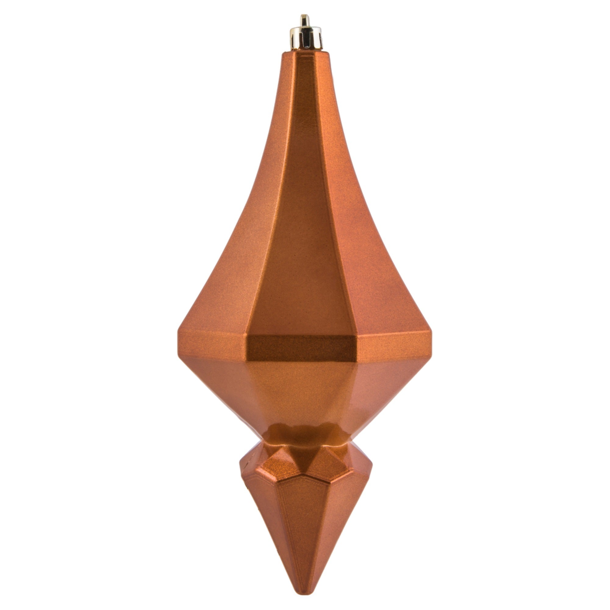8” Copper Candy Diamond Finial 2/Bag