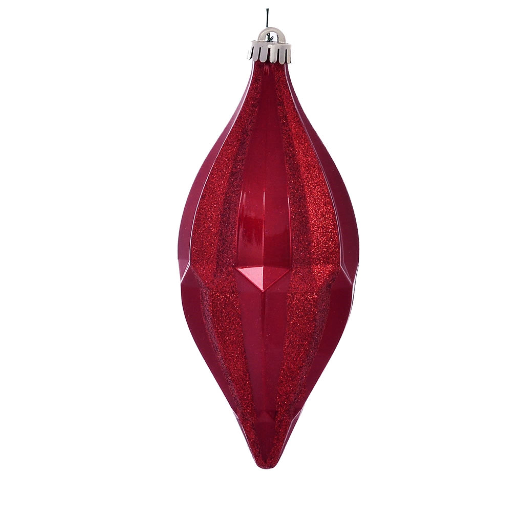 10” Red Candy Glitter Shuttle 2/Bag