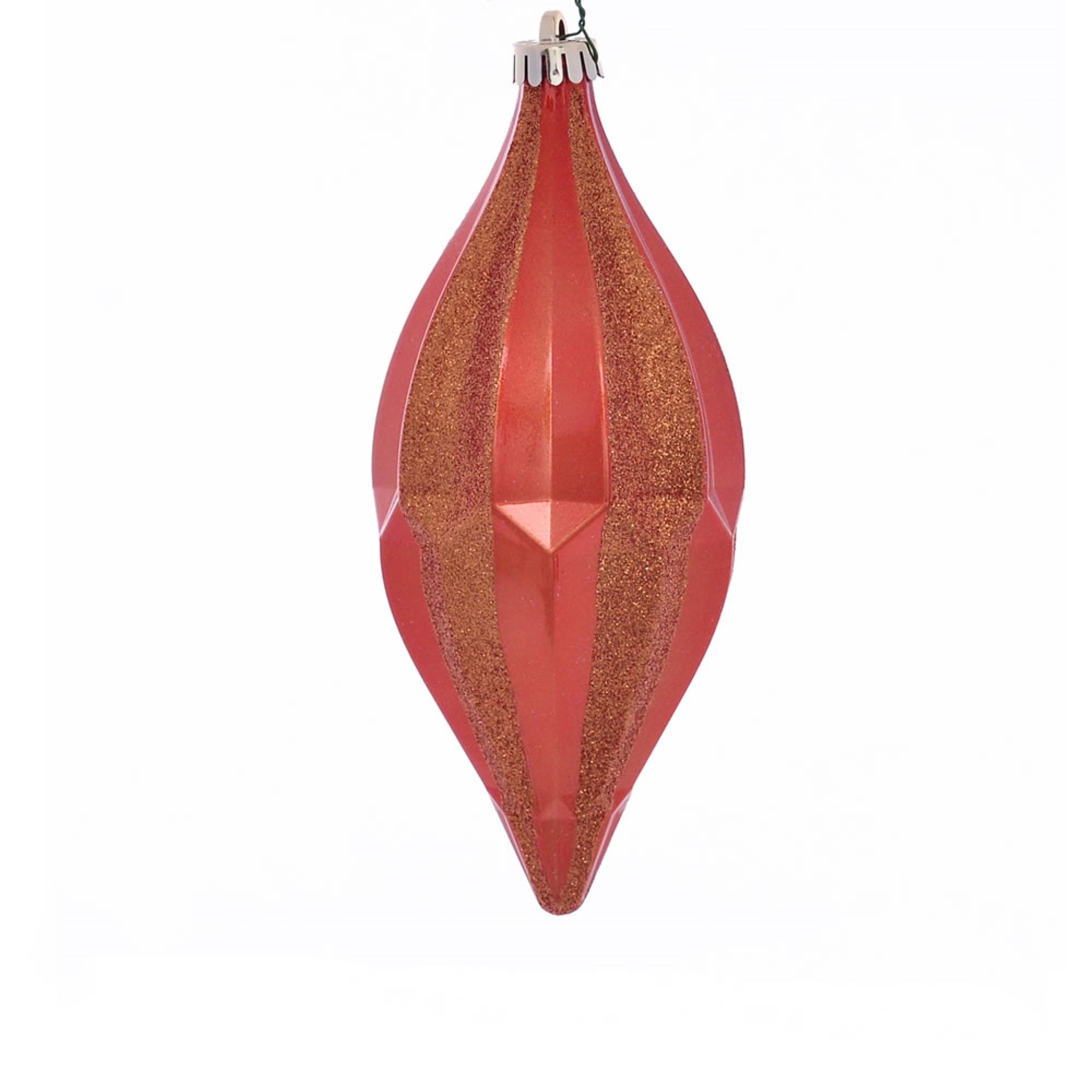 10” Brn Orange Candy Glittr Shuttle 2/Bg
