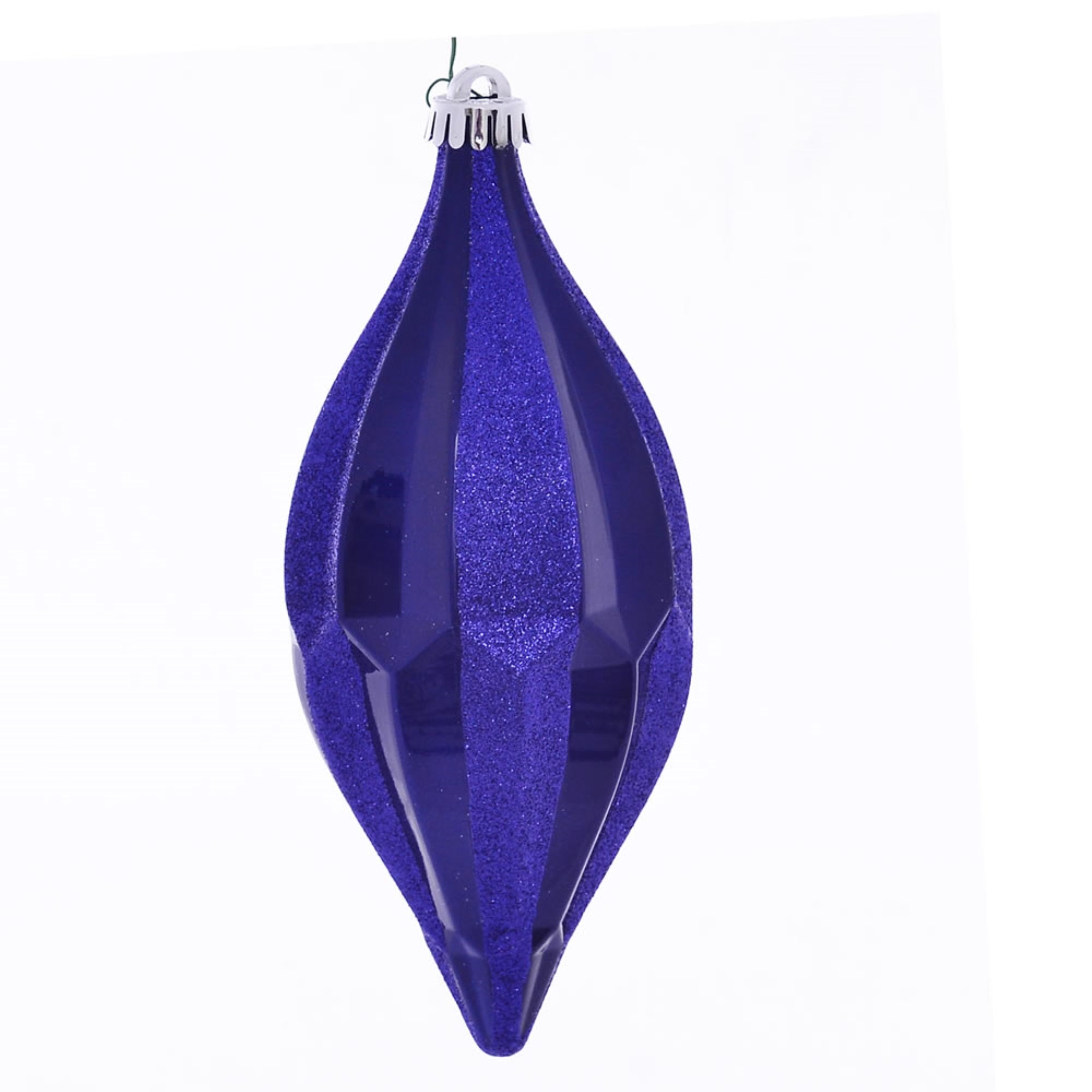 10” Cobalt Blue Candy Glitt Shuttle 2/Bg