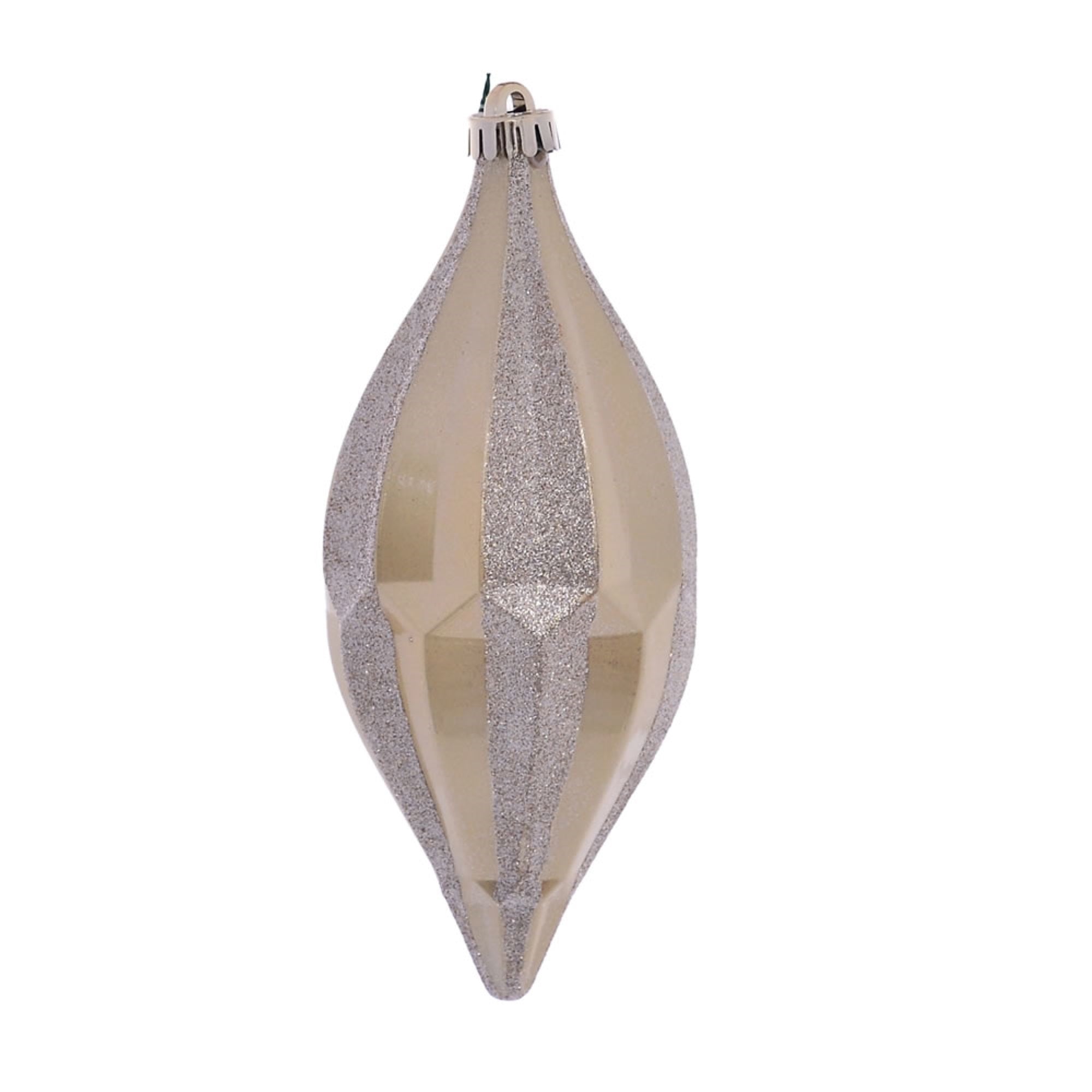 10” Champagne Candy Glitter Shuttle 2/Bg