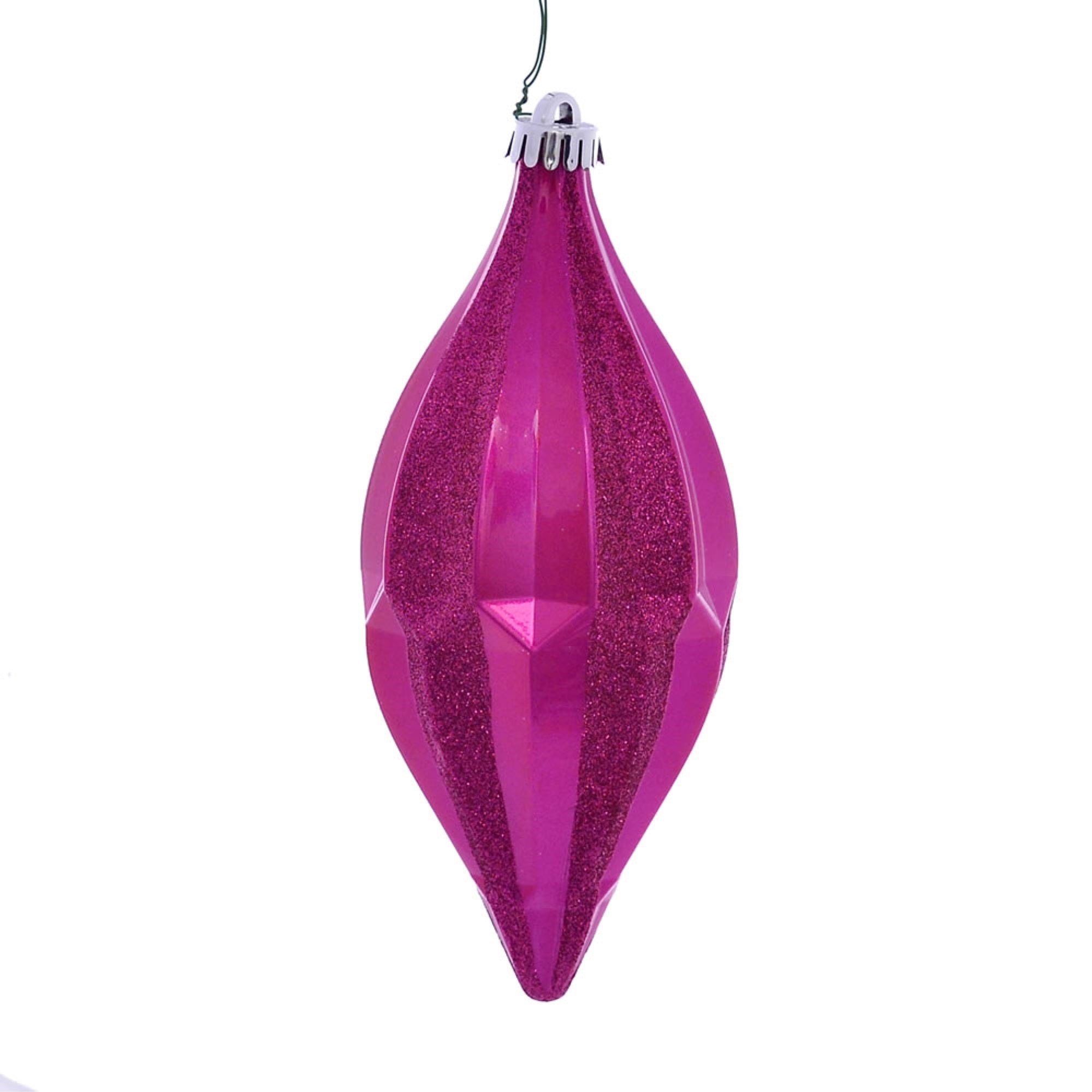 10” Fuchsia Candy Glitter Shuttle 2/Bag