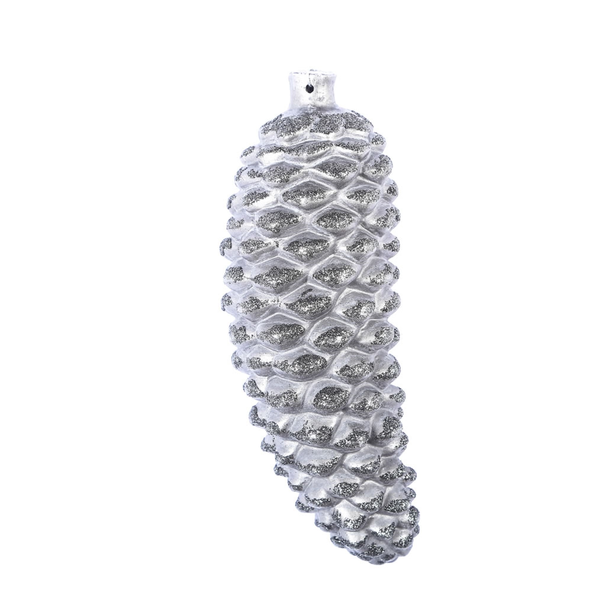 Vickerman 8” Gunmetal Antique Pinecone  Christmas Ornament Pack of 2