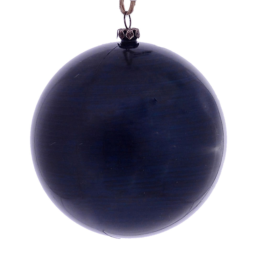 Vickerman 4” Midnight Blue Wood Grain Ball 6/Bag - MC197031