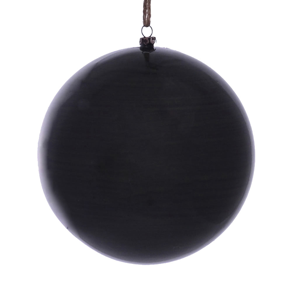 Vickerman 6” Moss Green Wood Grain Ball Orn 3/Bag - MC197264