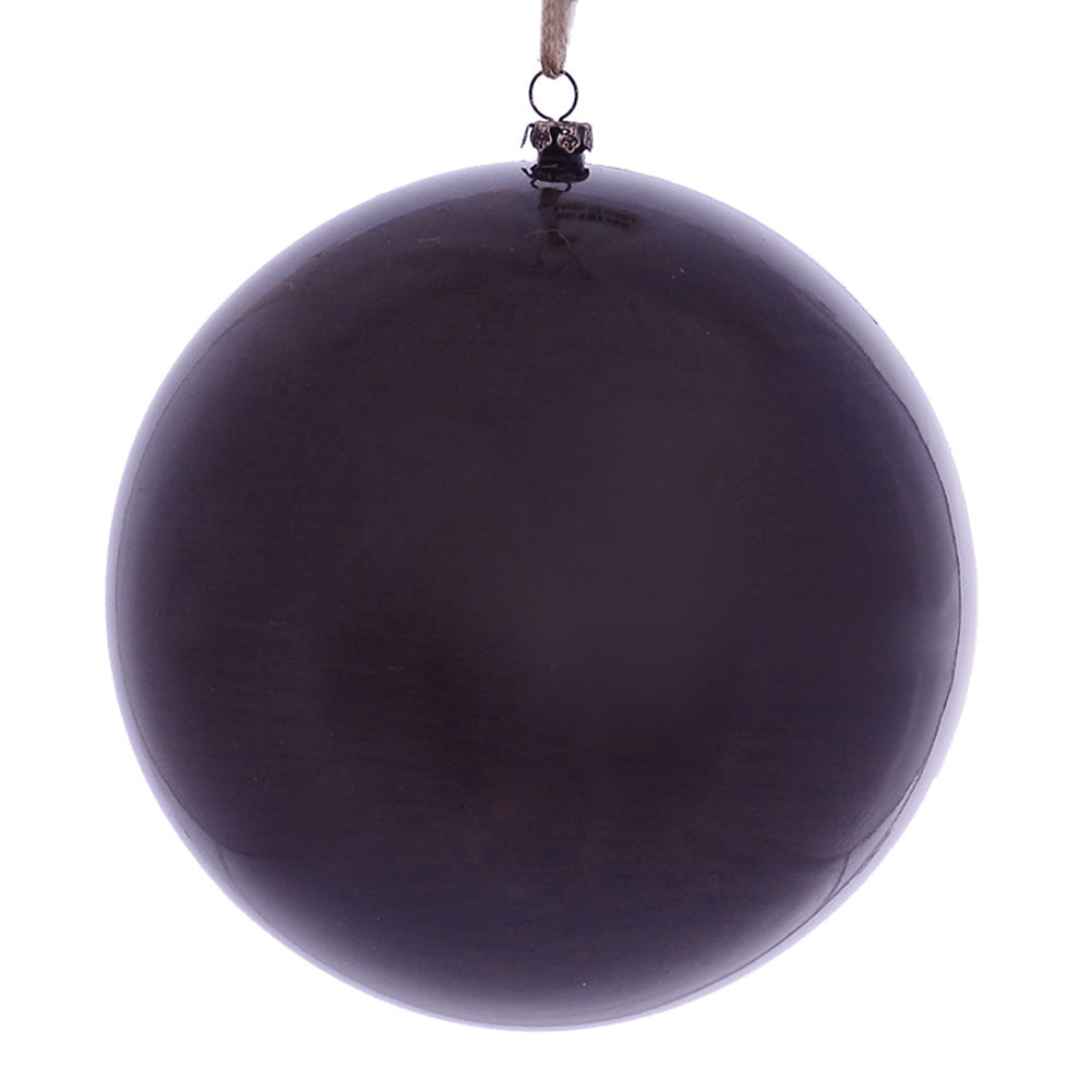 Vickerman 6” Burgundy Wood Grain Ball Orn 3/Bag - MC197265