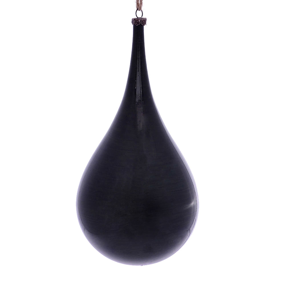 Vickerman 4” Moss Green Wood Grain Teardrop 2/Bag - MC197664