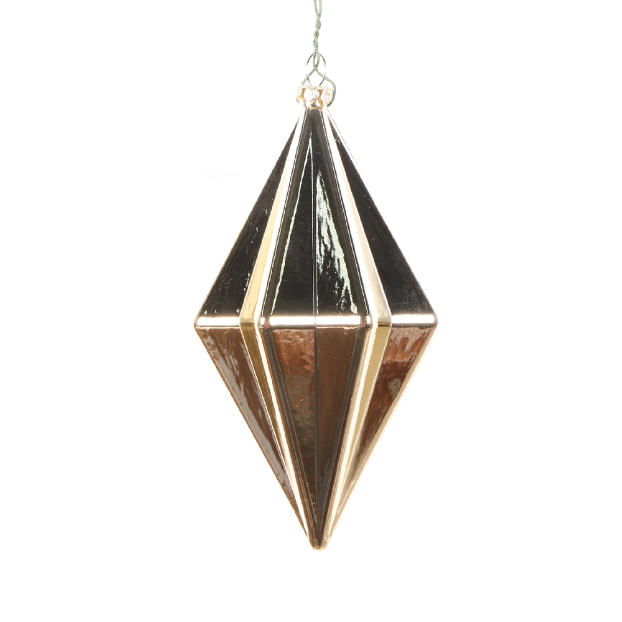 5.5” Champagne Shiny Finial Orn 4/bag