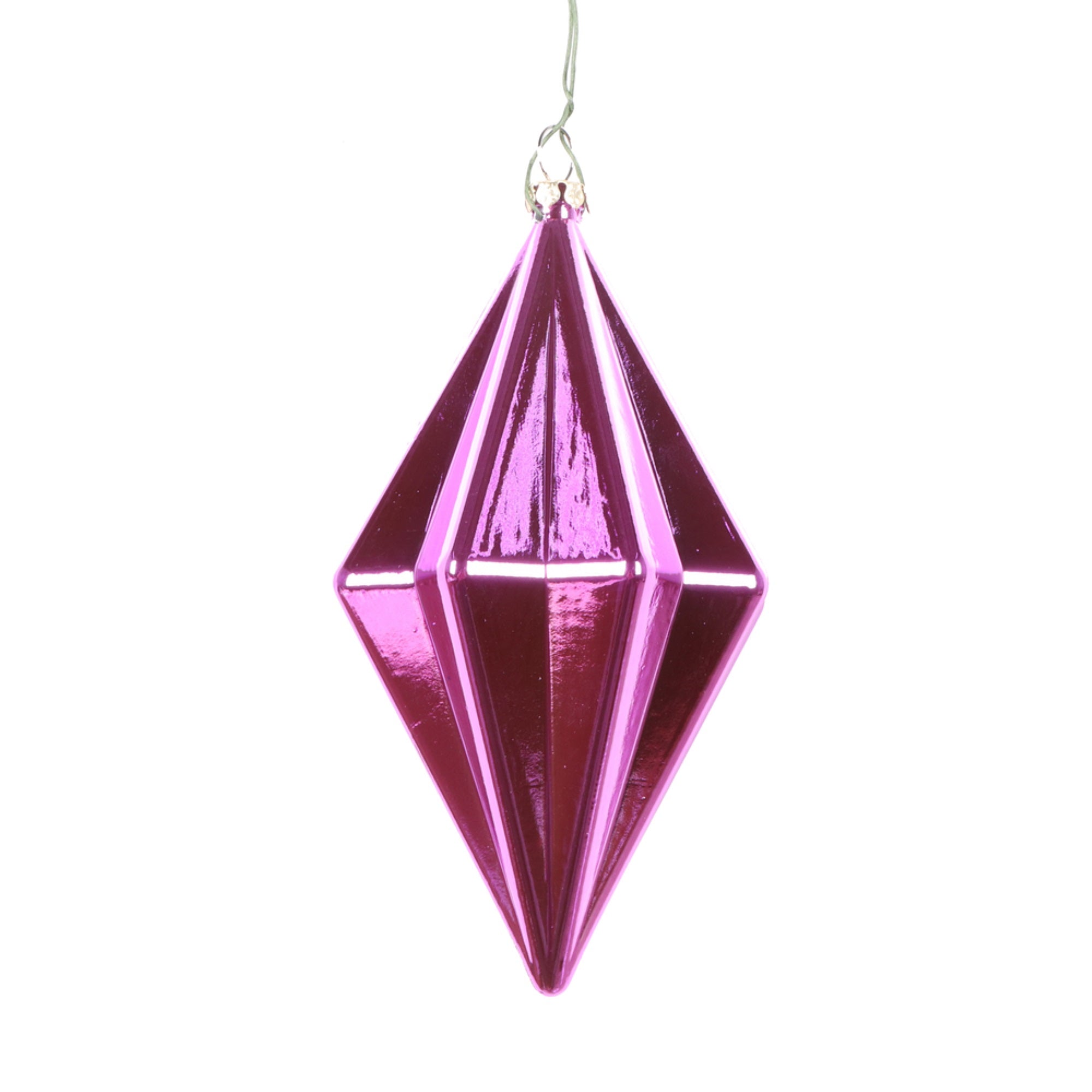 5.5” Orchid Shiny Finial Ornament 4/bag