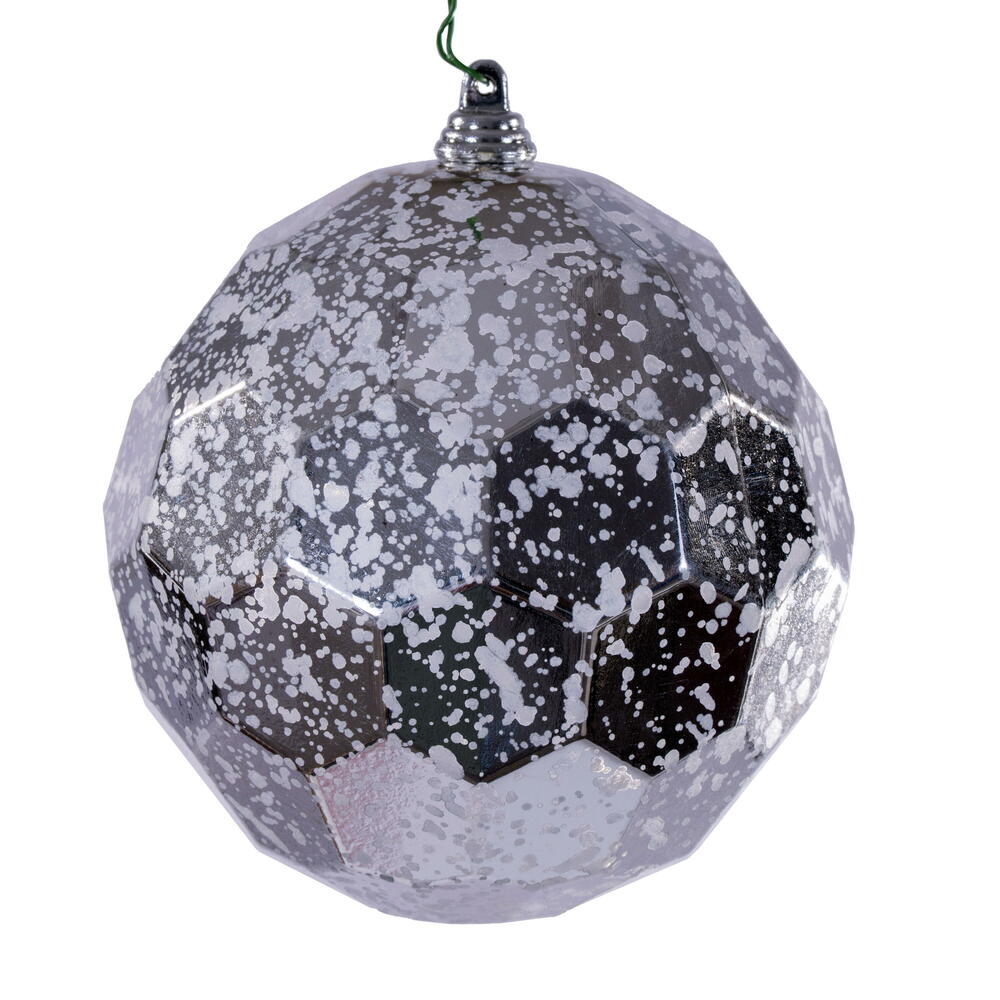 4.75” Silver Honeycomb Mercury Orn 4/Bag