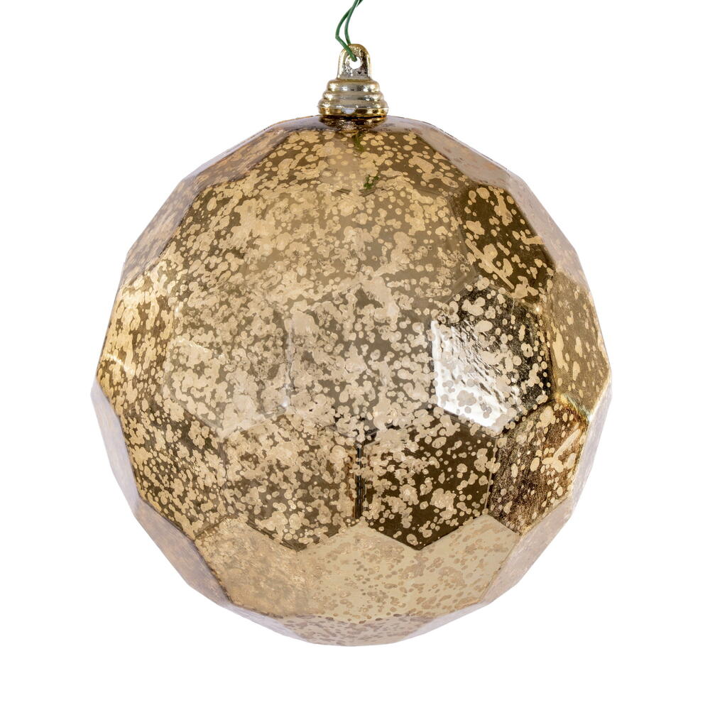 4.75” Gold Honeycomb Mercury Orn 4/Bag