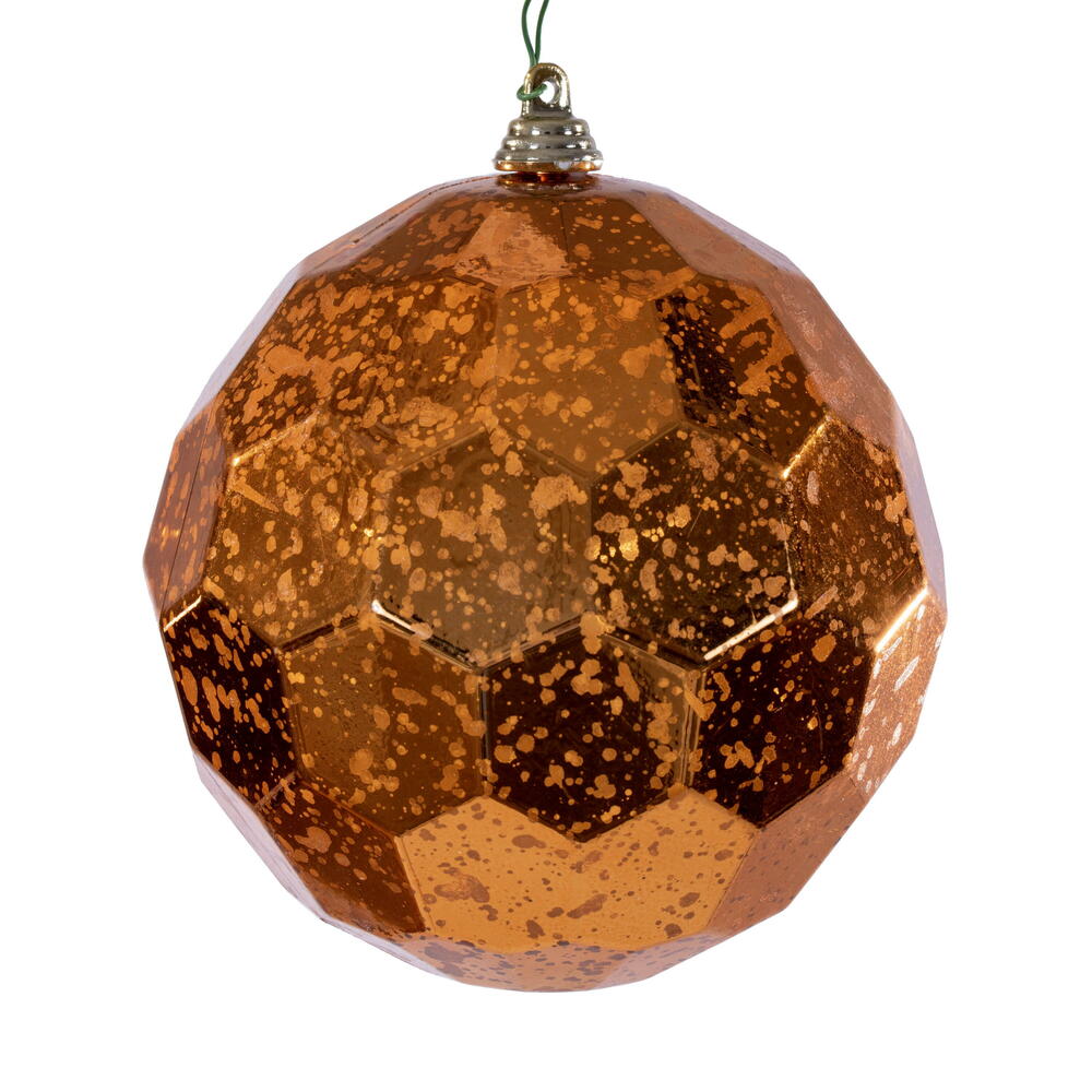 4.75” Burnish Orange Honeycomb Orn 4/Bag