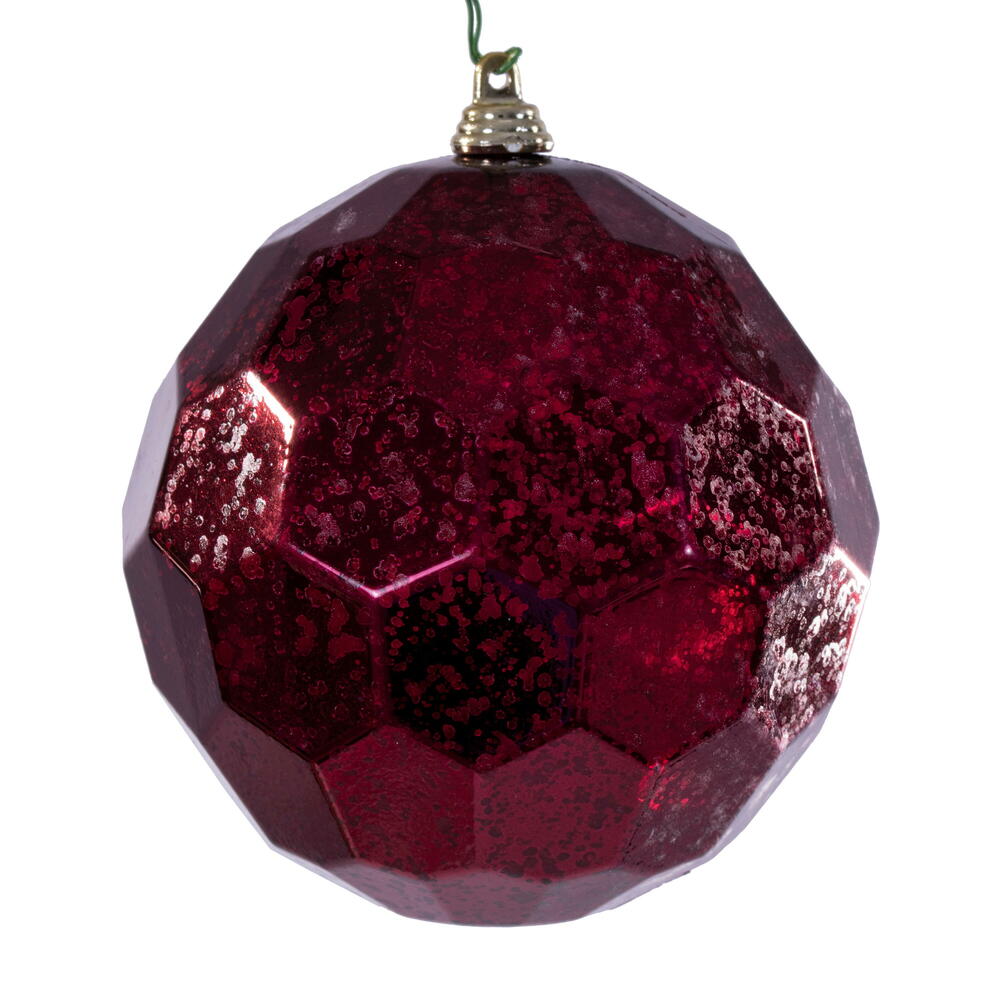 4.75″ Burgundy Honeycmb Mercury Orn 4/Bg