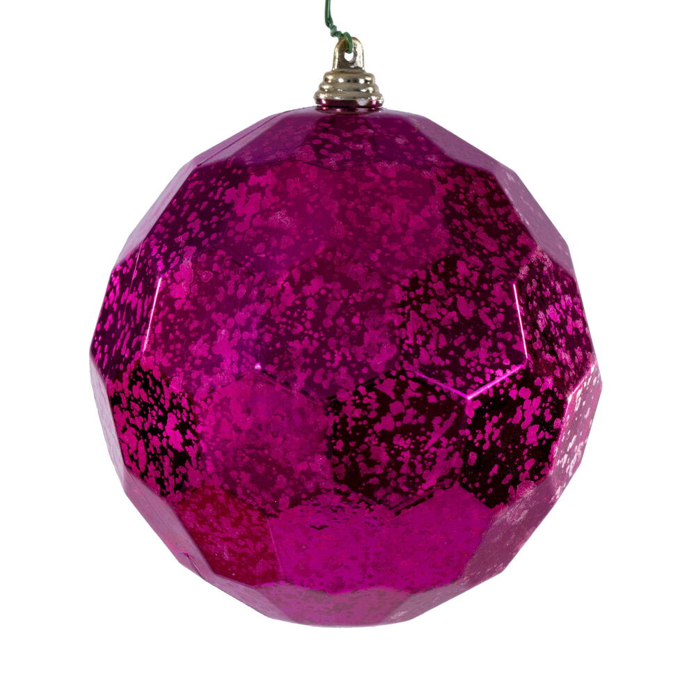 4.75” Fuchsia Honeycomb Mercury Orn 4/Bg