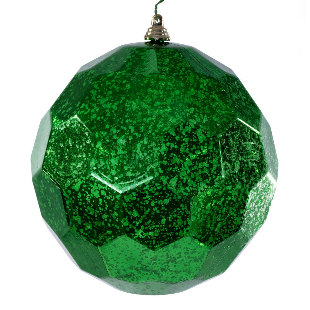 6” Green Honeycomb Mercury Orn 2/Bag