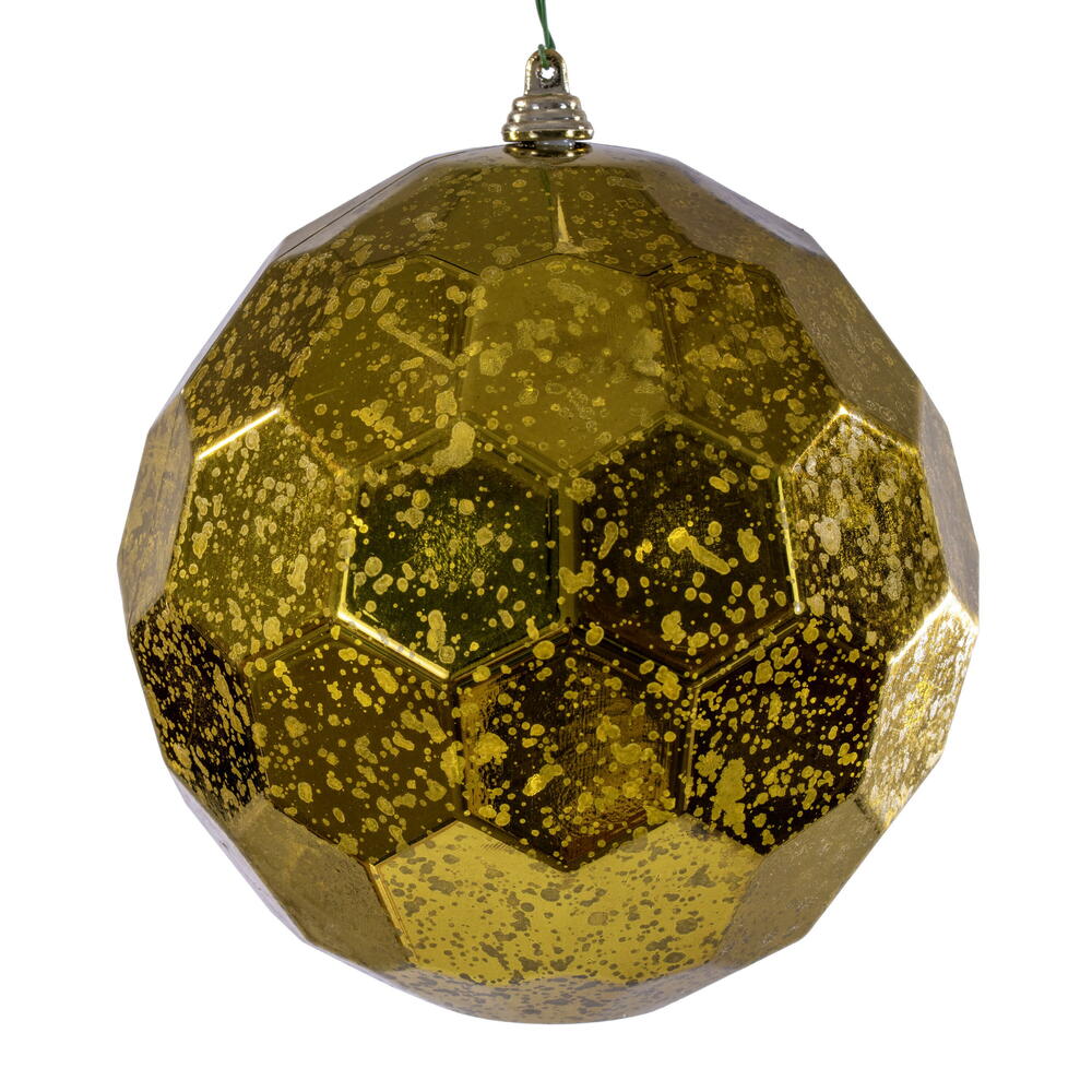6” Olive Honeycomb Mercury Orn 2/Bag
