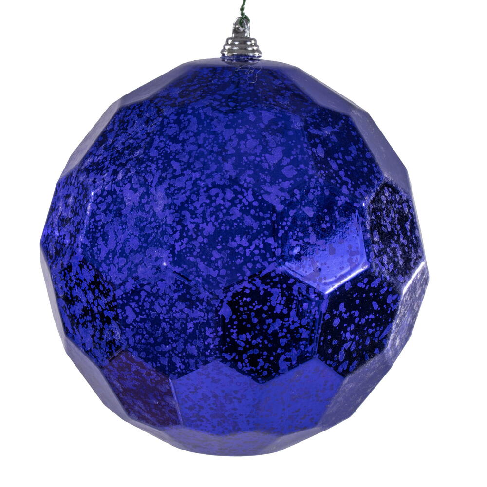 6” Purple Honeycomb Mercury Orn 2/Bag