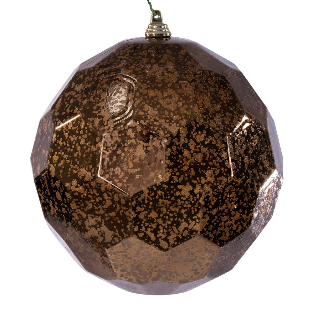 6” Mocha Honeycomb Mercury Orn 2/Bag