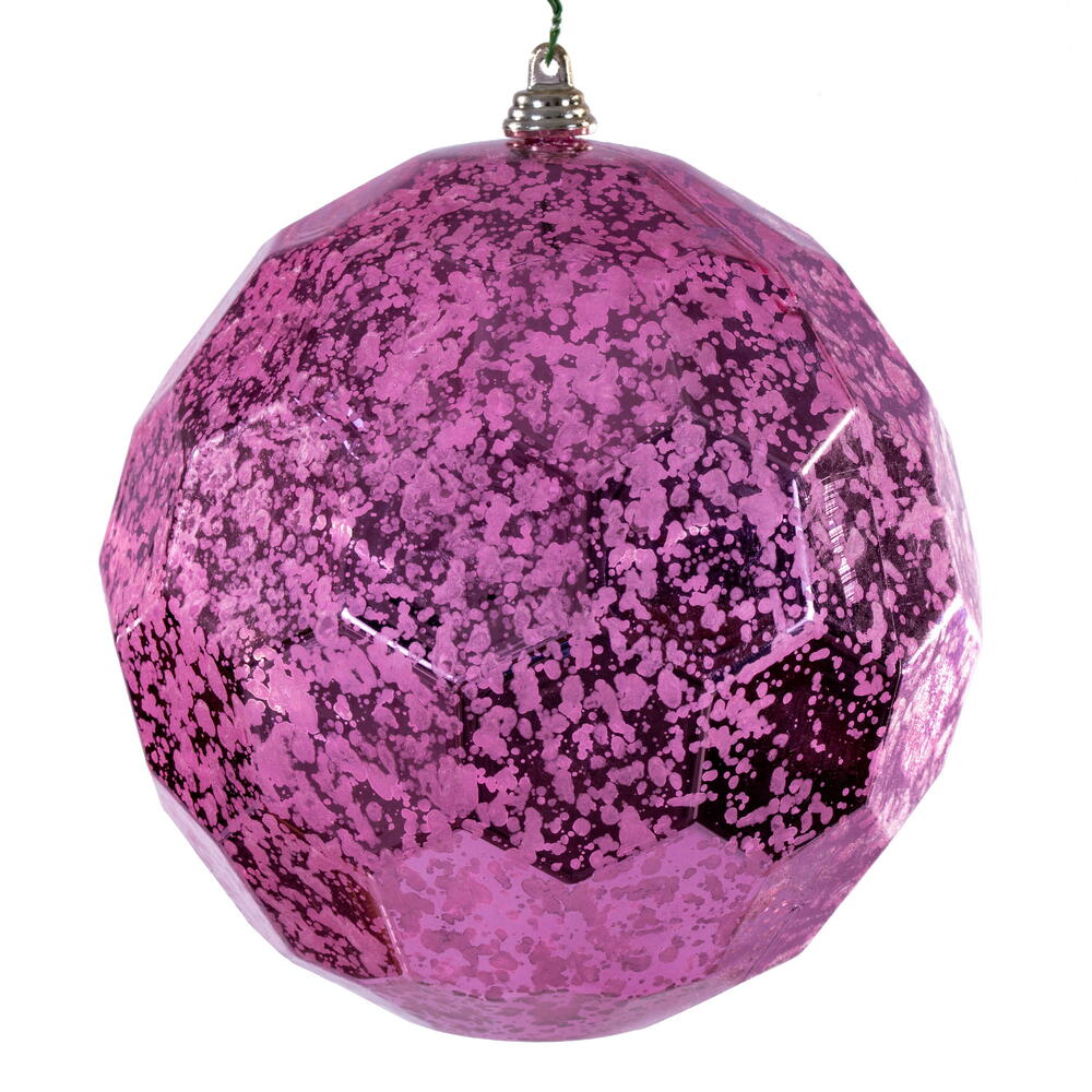 6” Pink Honeycomb Mercury Orn 2/Bag