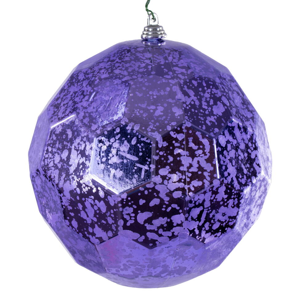 6” Lavender Honeycomb Mercury Orn 2/Bag
