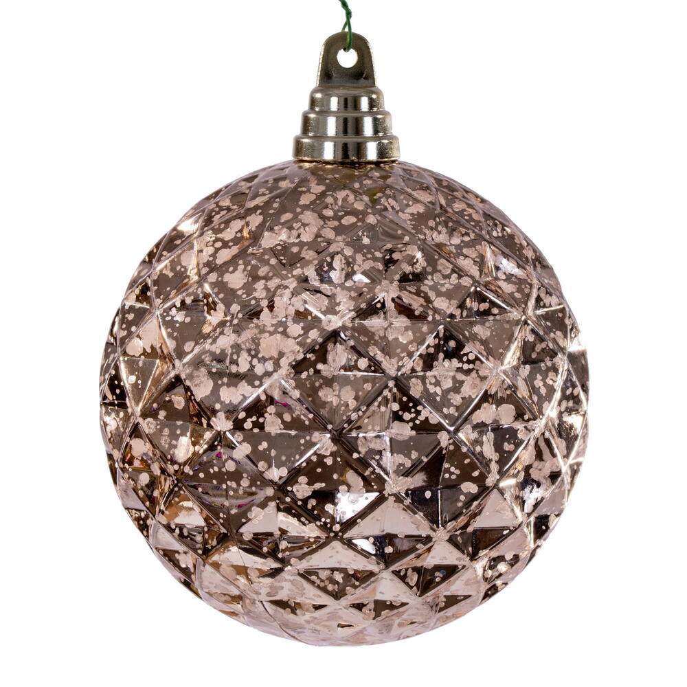 4.75” Rose Gold Diamond Mercury Orn 4/Bg