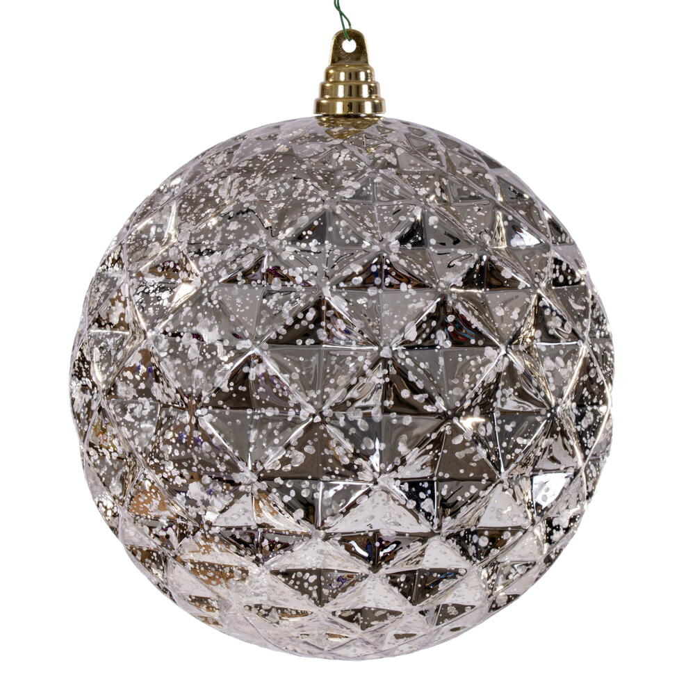 8” Oat Diamond Mercury Ornament