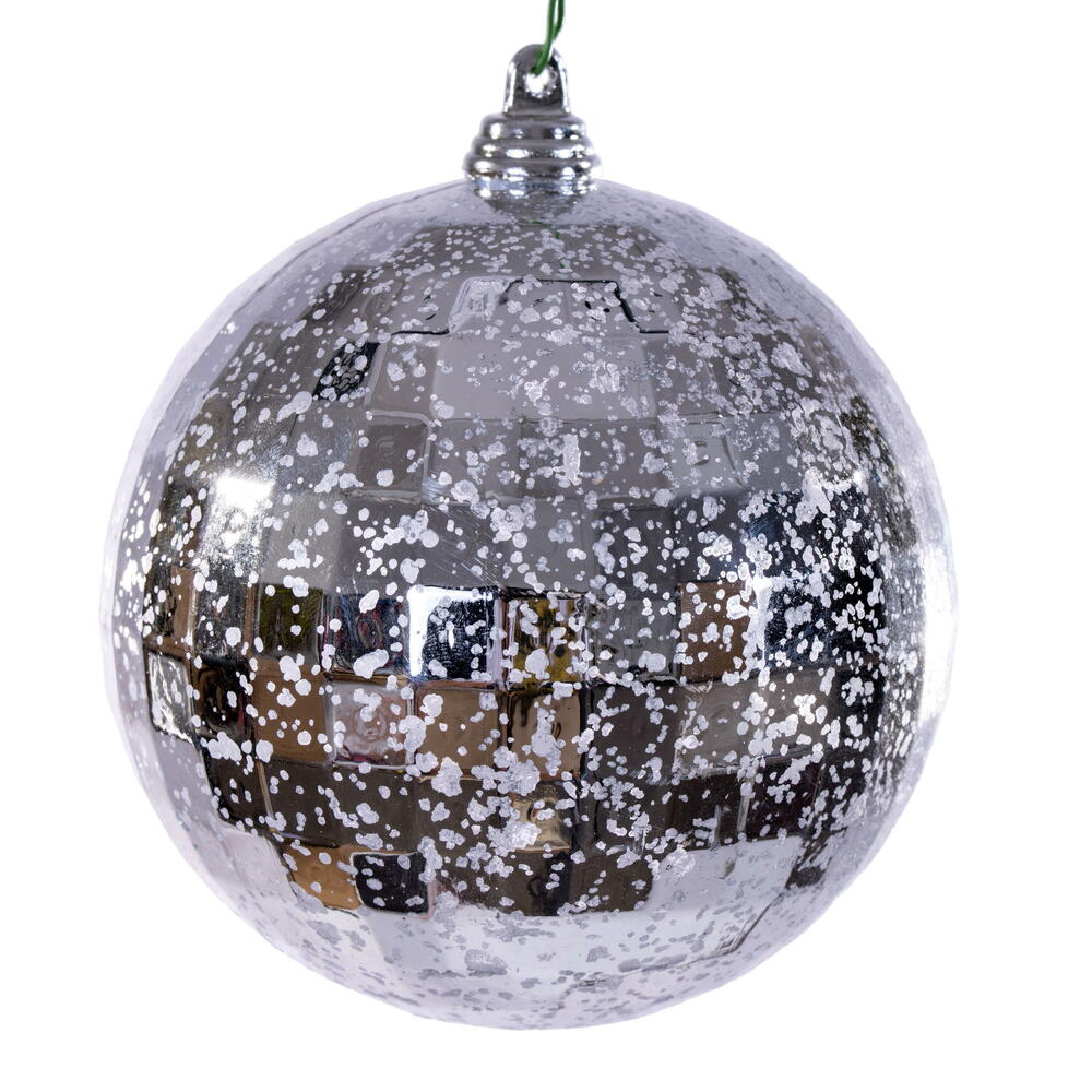 4” Silver Mirror Mercury Orn 6/Bag