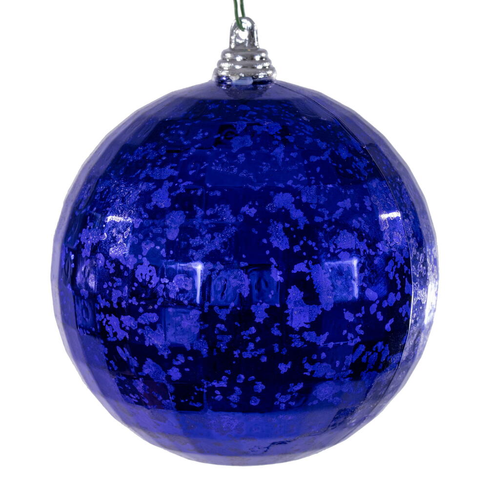 4” Purple Mirror Mercury Orn 6/Bag
