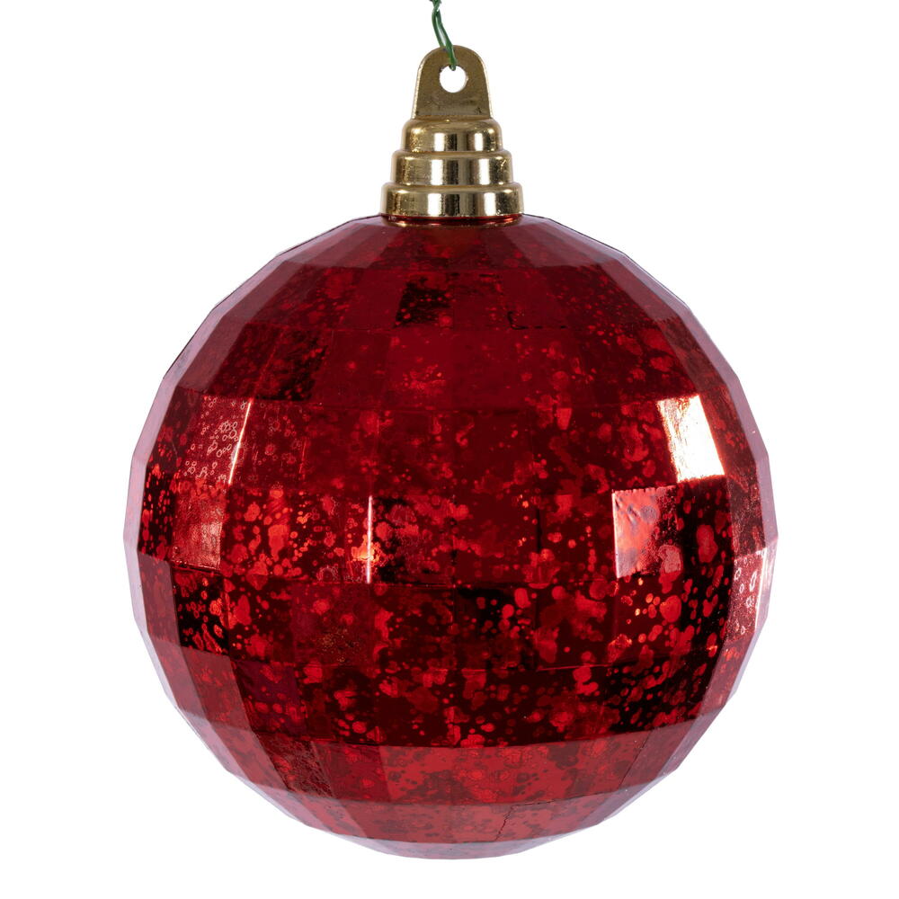 4.75” Red Mirror Mercury Orn 4/Bag