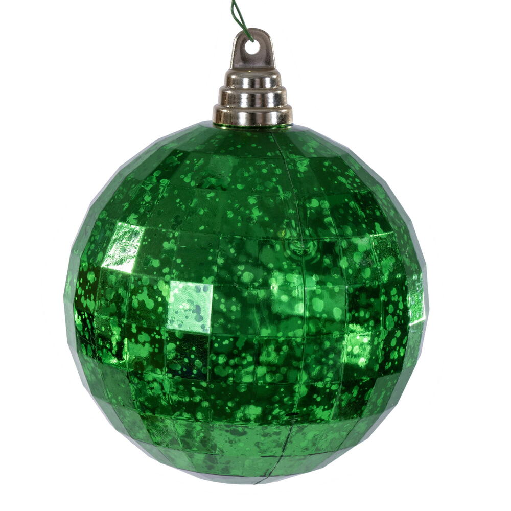 4.75” Green Mirror Mercury Orn 4/Bag