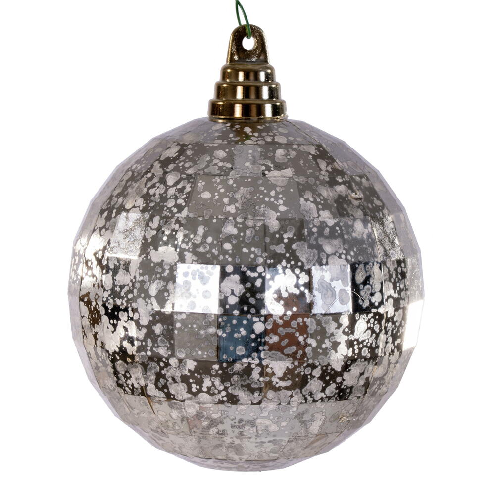 4.75” Champagne Mirror Mercury Orn 4/Bag