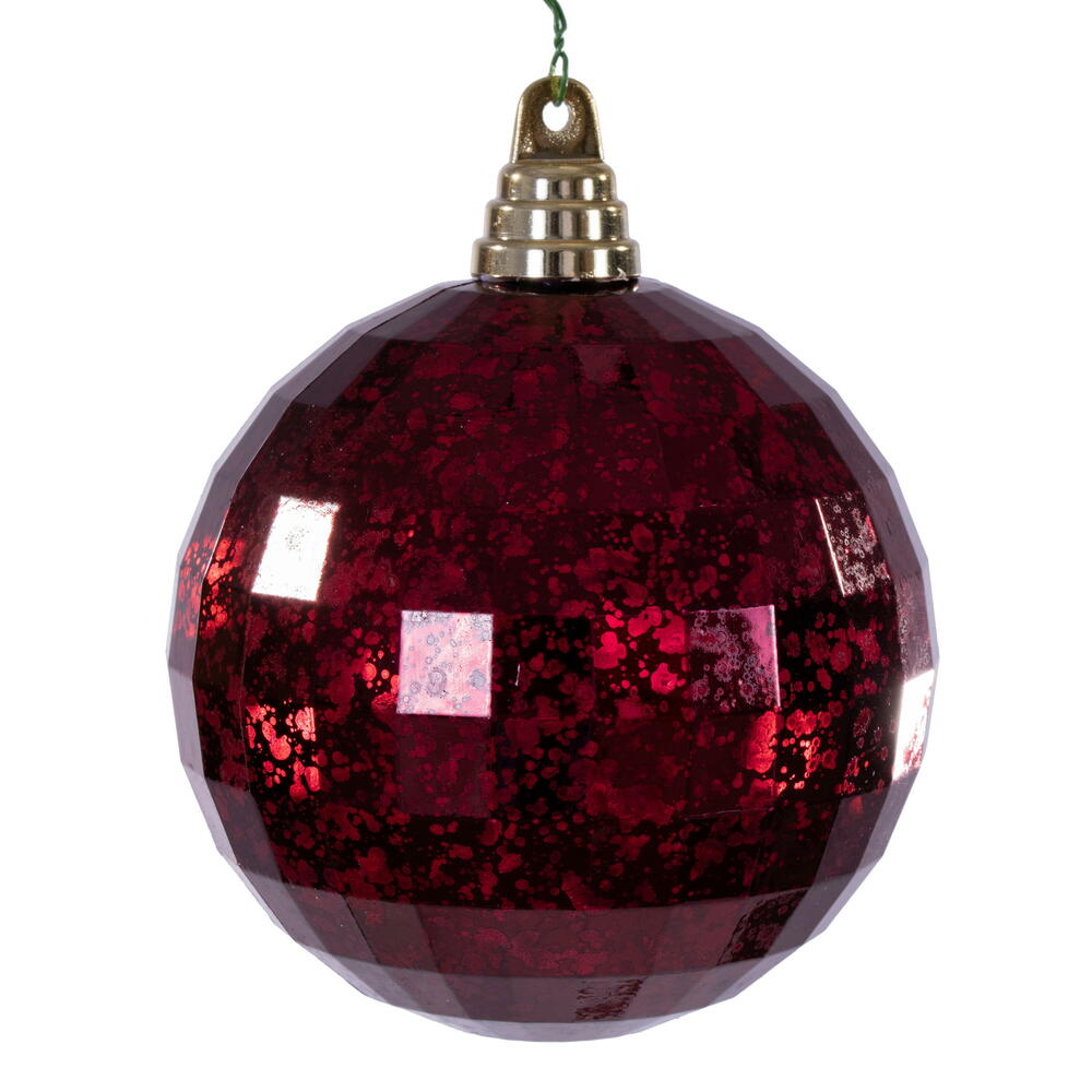 4.75″ Burgundy Mirror Mercury Orn 4/Bag