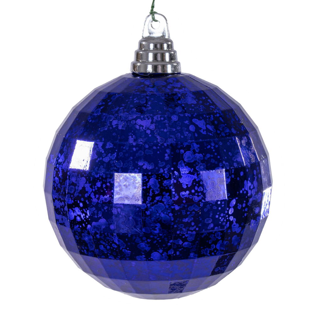 4.75” Purple Mirror Mercury Orn 4/Bag