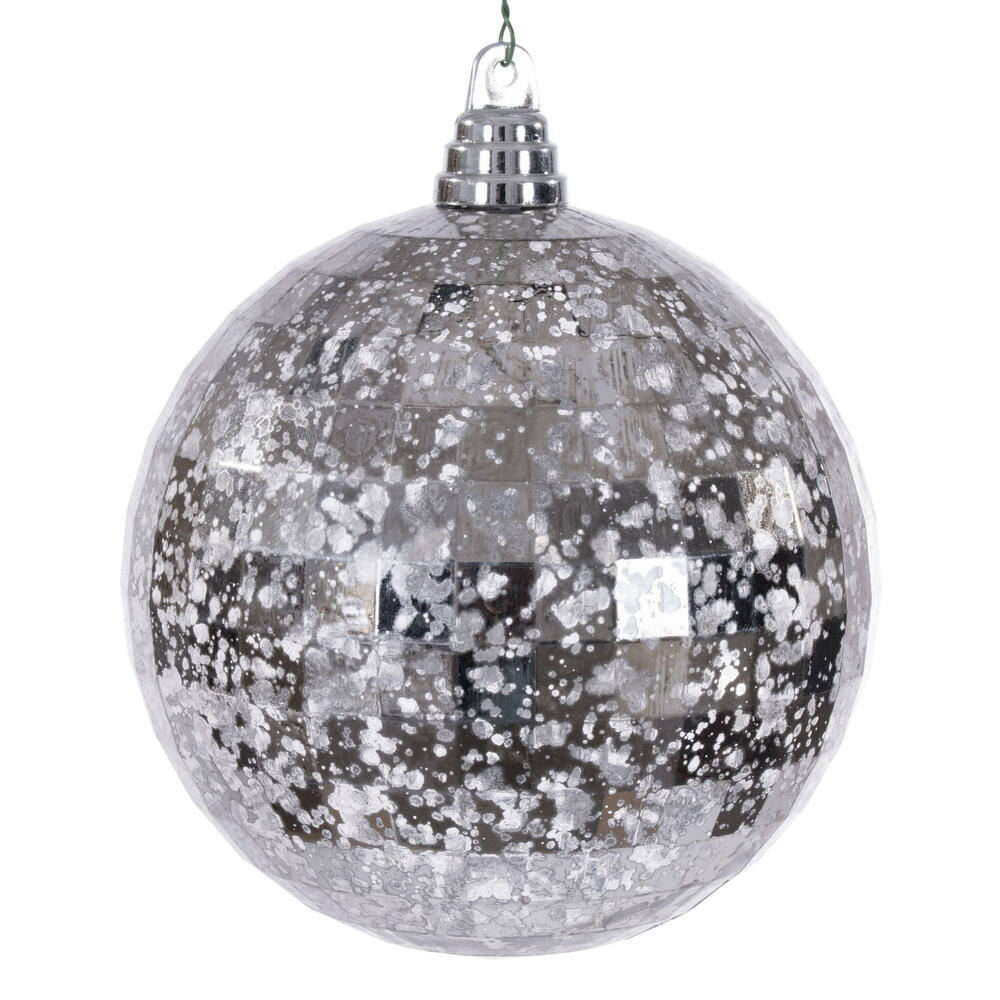 6” Silver Mirror Mercury Orn 2/Bag