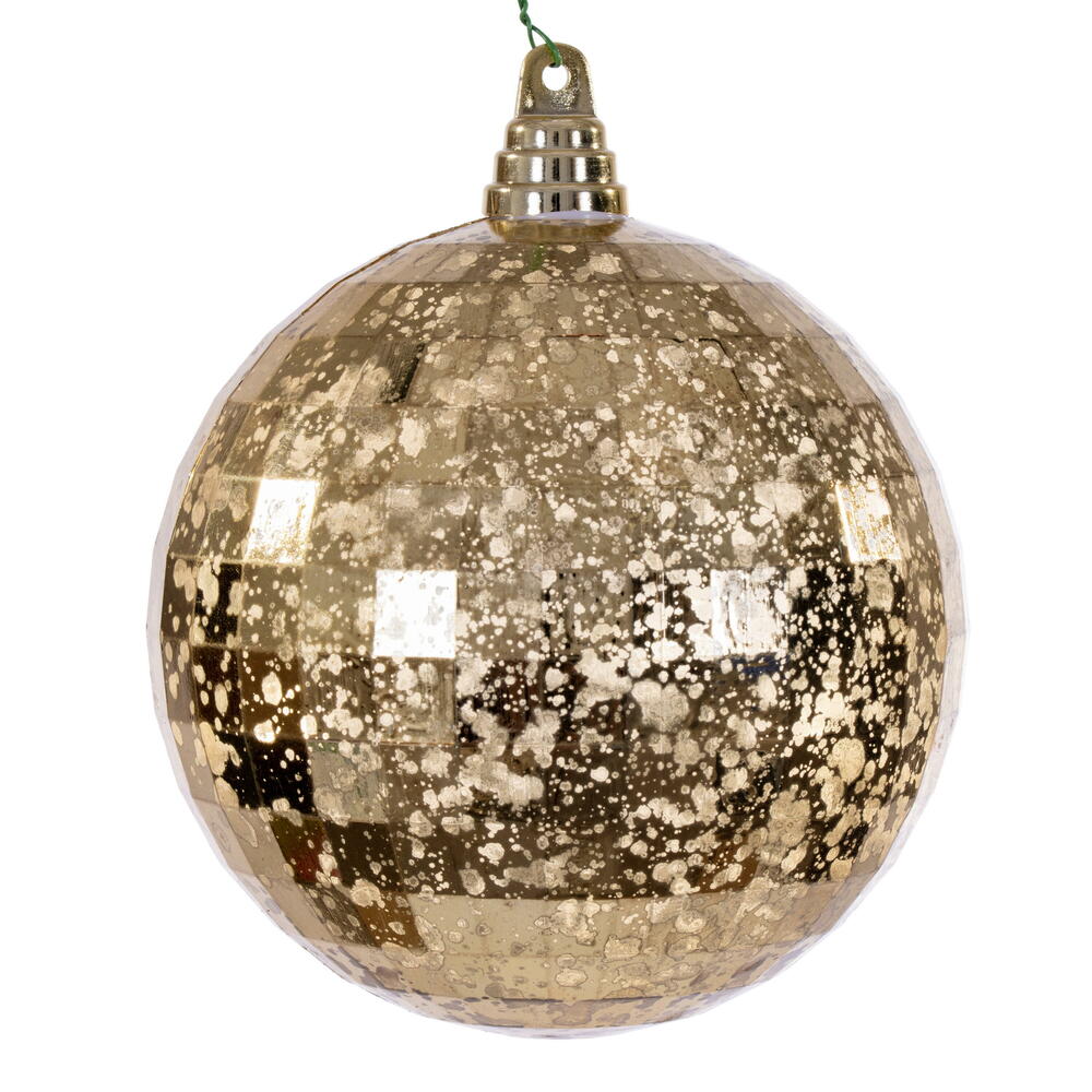 6” Gold Mirror Mercury Orn 2/Bag