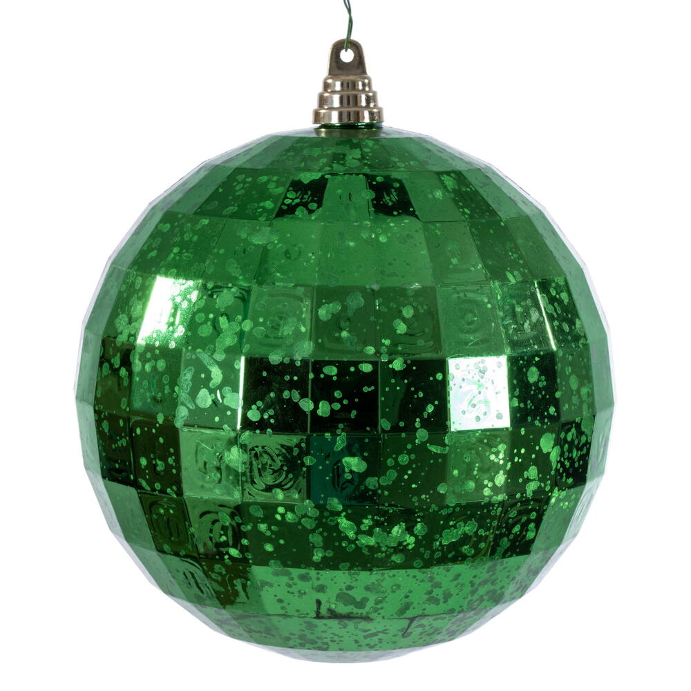 8” Green Mirror Mercury Ornament