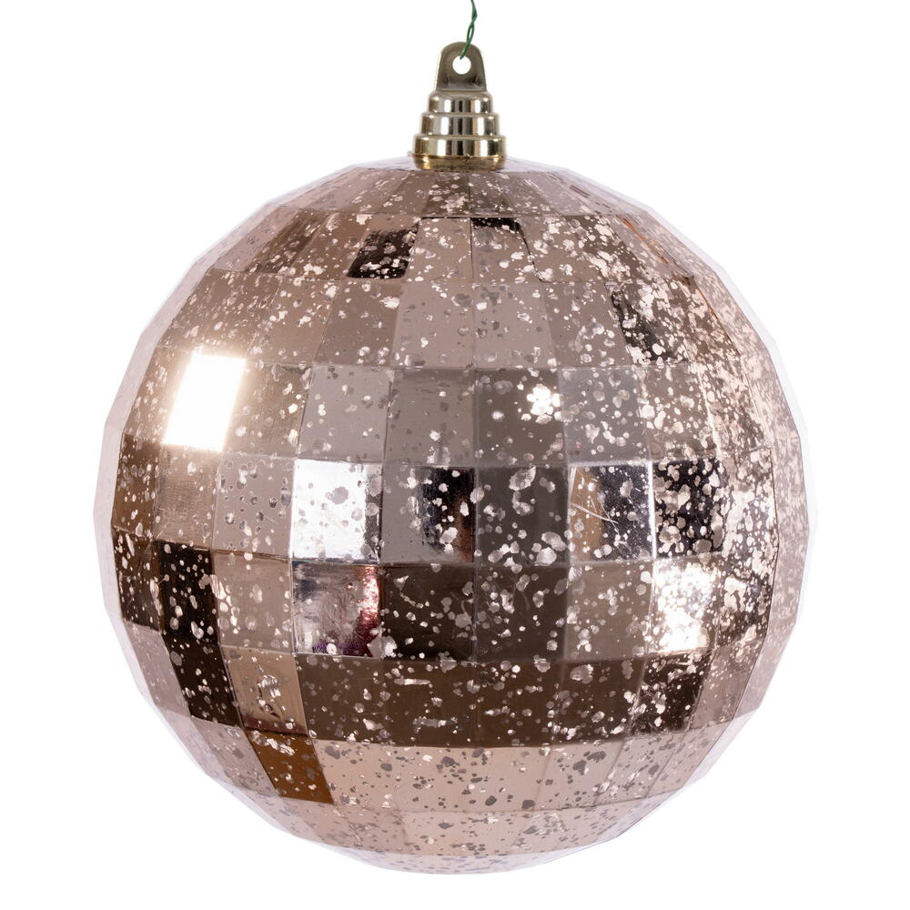 8” Rose Gold Mirror Mercury Ornament