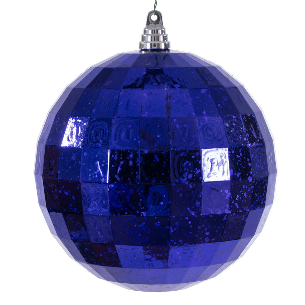8” Purple Mirror Mercury Ornament
