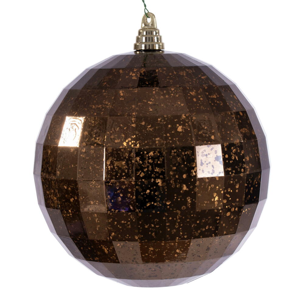 8” Mocha Mirror Mercury Ornament