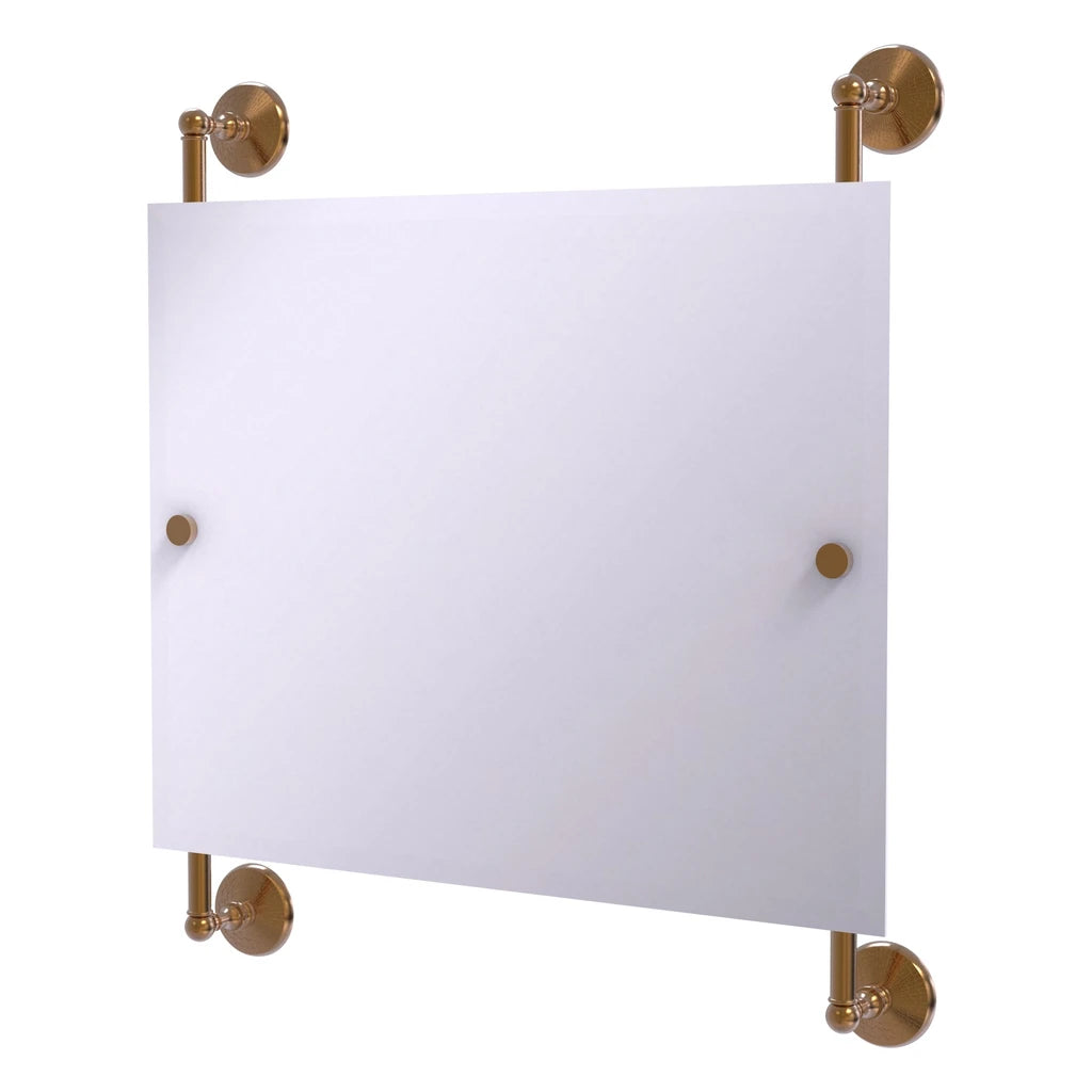Monte Carlo Landscape Rectangular Frameless Rail Mounted Mirror - MC-27-93-BBR