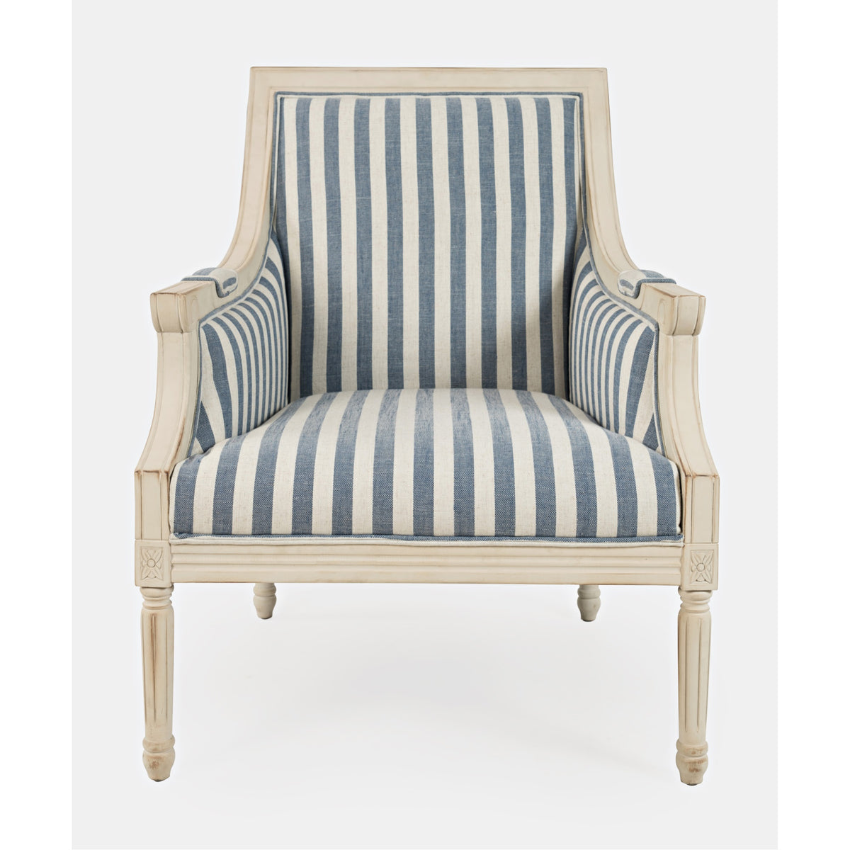 Mckenna French Detailing Solid Wood Upholstered Accent Chair - Kd