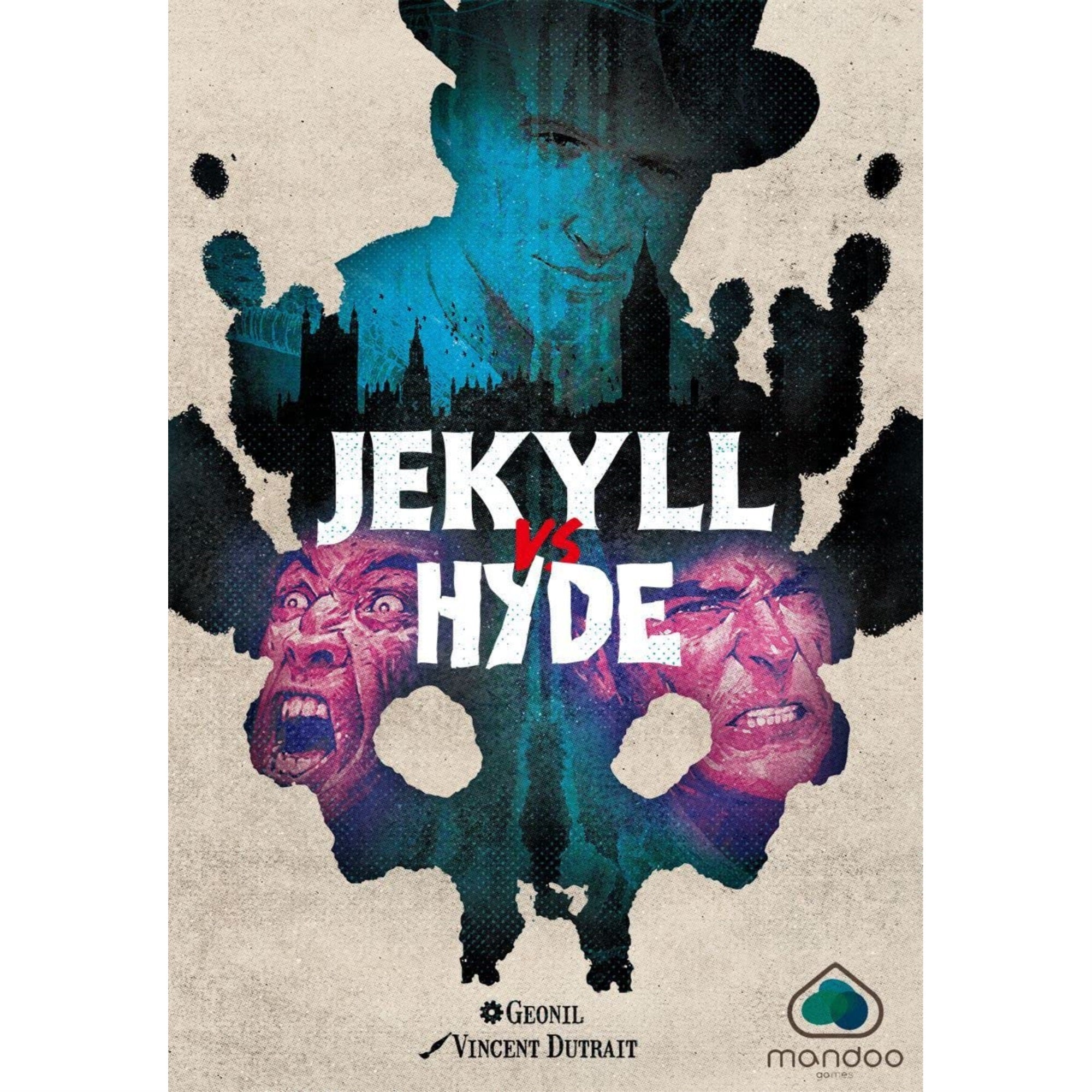 Mandoo Games Madoo Games: Jekyll Vs. Hyde, Trick Taking Game, Based On The Famous Novella Strange Case Of Dr. Jekyll And Mr. Hyde, 2 Player Game, 20 Minute Play Time, For Ages 14 And Up