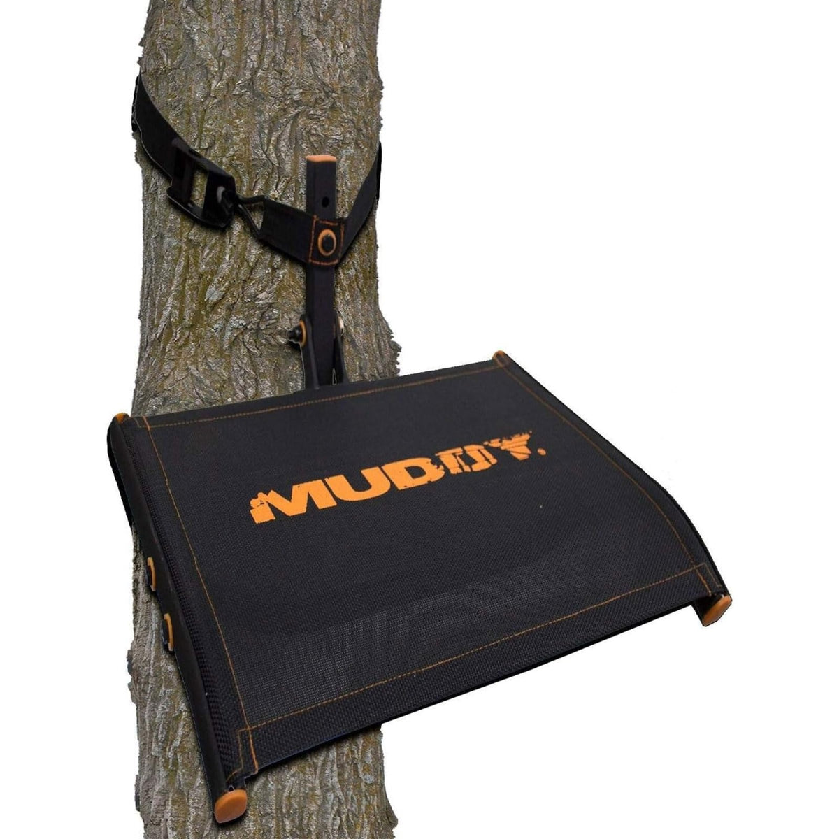 Muddy Ultra Tree Seat-18 W X 13' D Rugged Durable Compact Portable Outdoor Hunting Cushioned Flex, Black, One Size